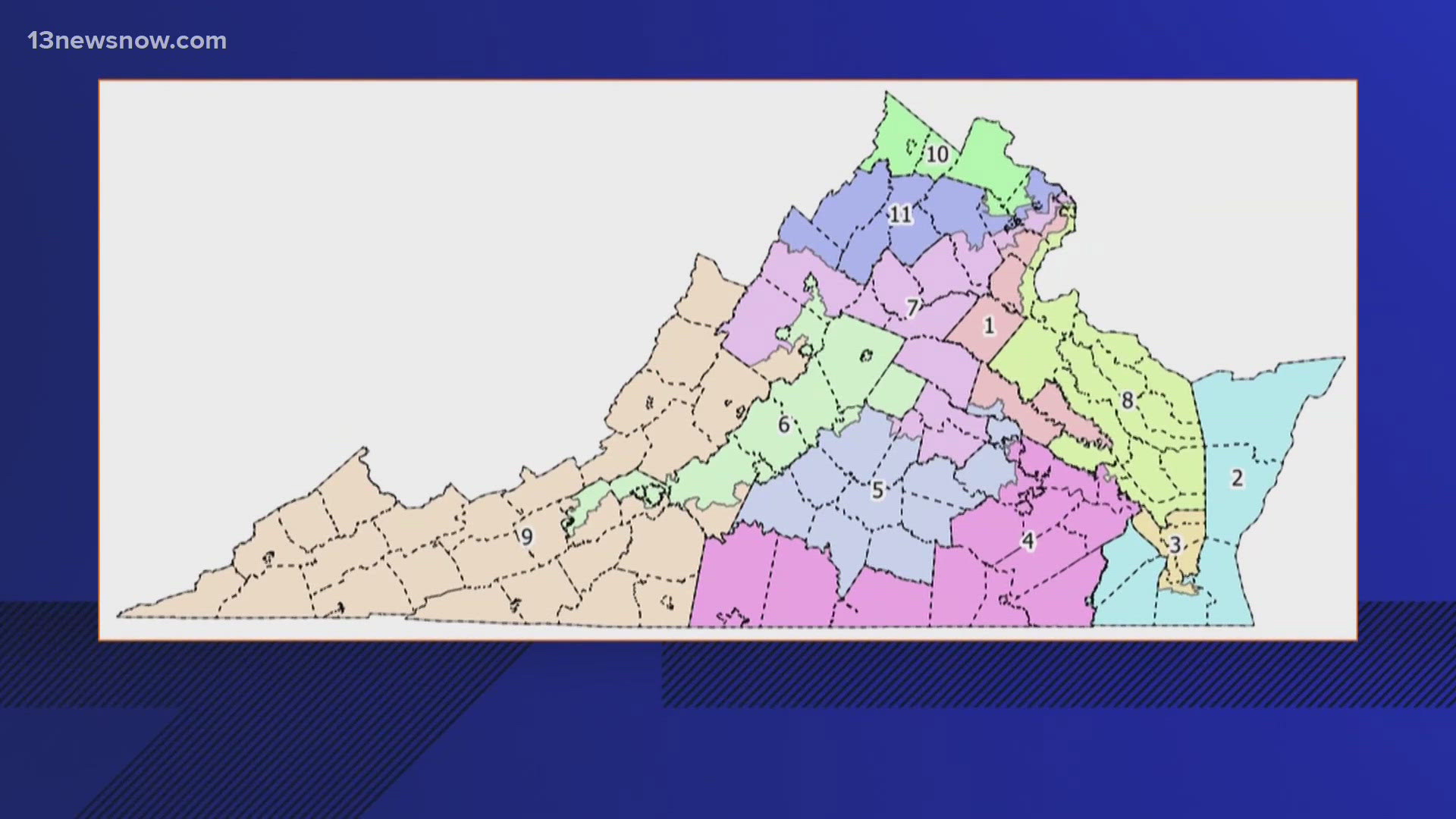 Virginia Democratic Leaders Unveil 10 1 Congressional Redistricting