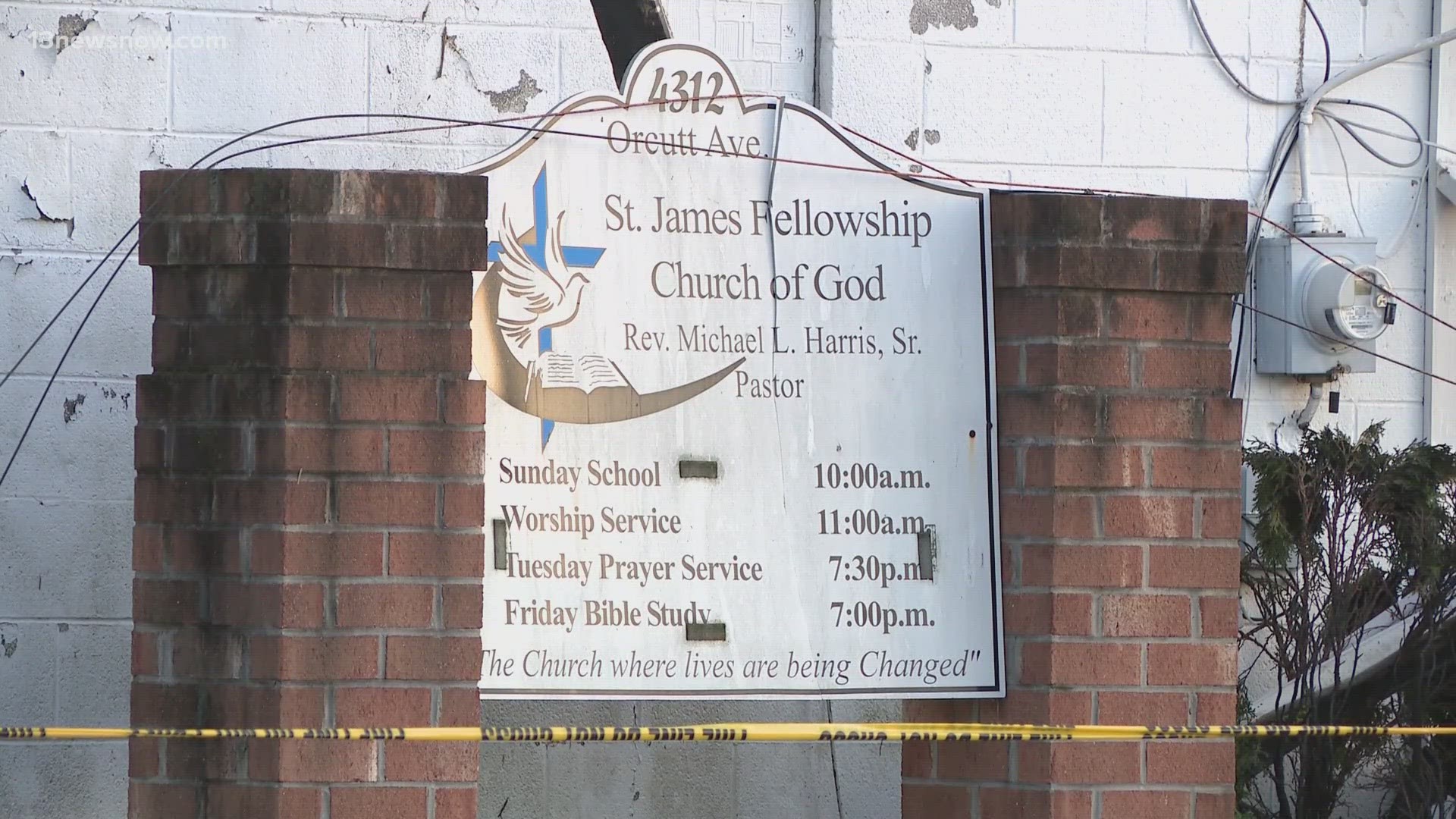 Fire officials say no one is hurt after a fire broke out at a vacant church Sunday.