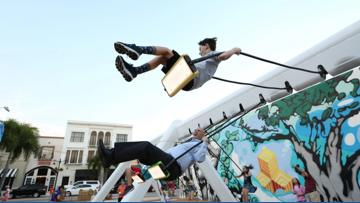 Temporary art installation 'Musical Swings' coming to Williamsburg