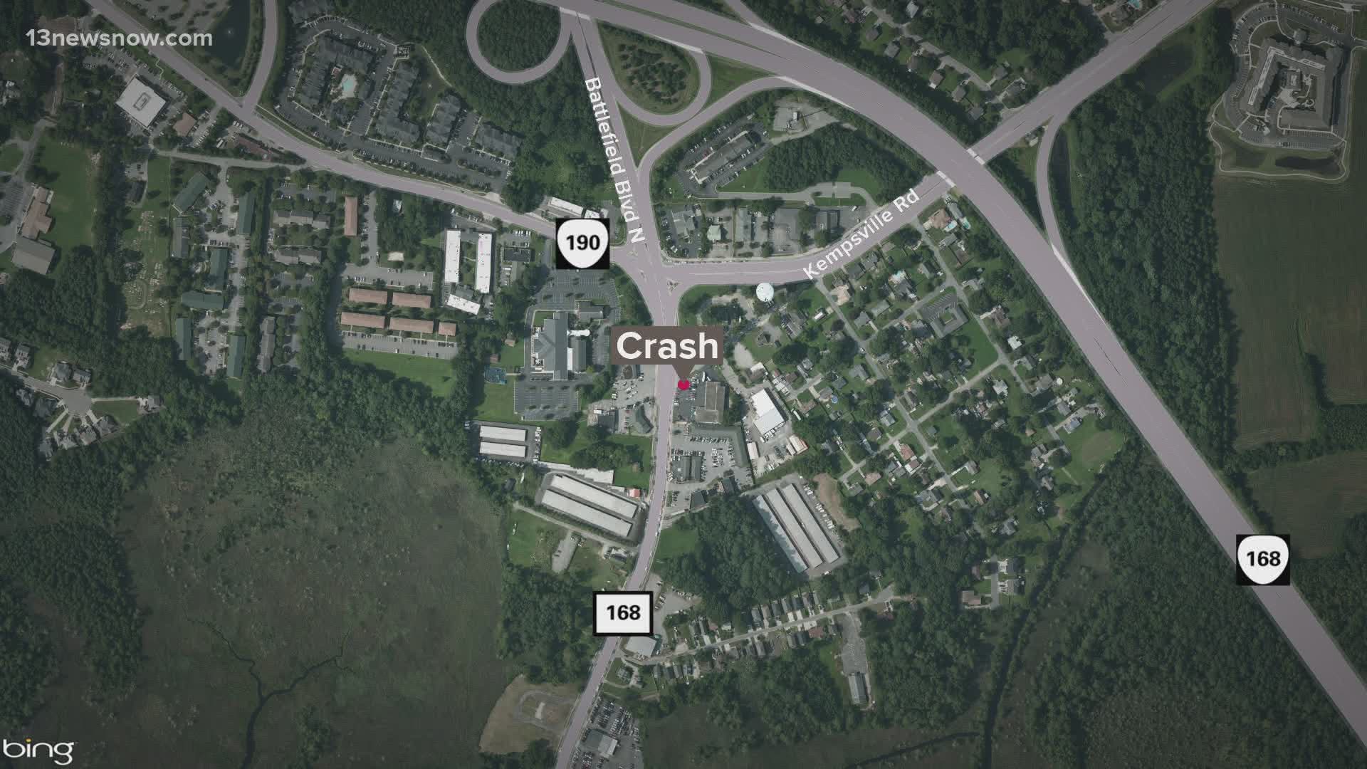 Police said James L. Scott, 61, died in the hospital after crashing on a motorcycle in the 100 block of Kempsville Road. It happened in someone's front yard.