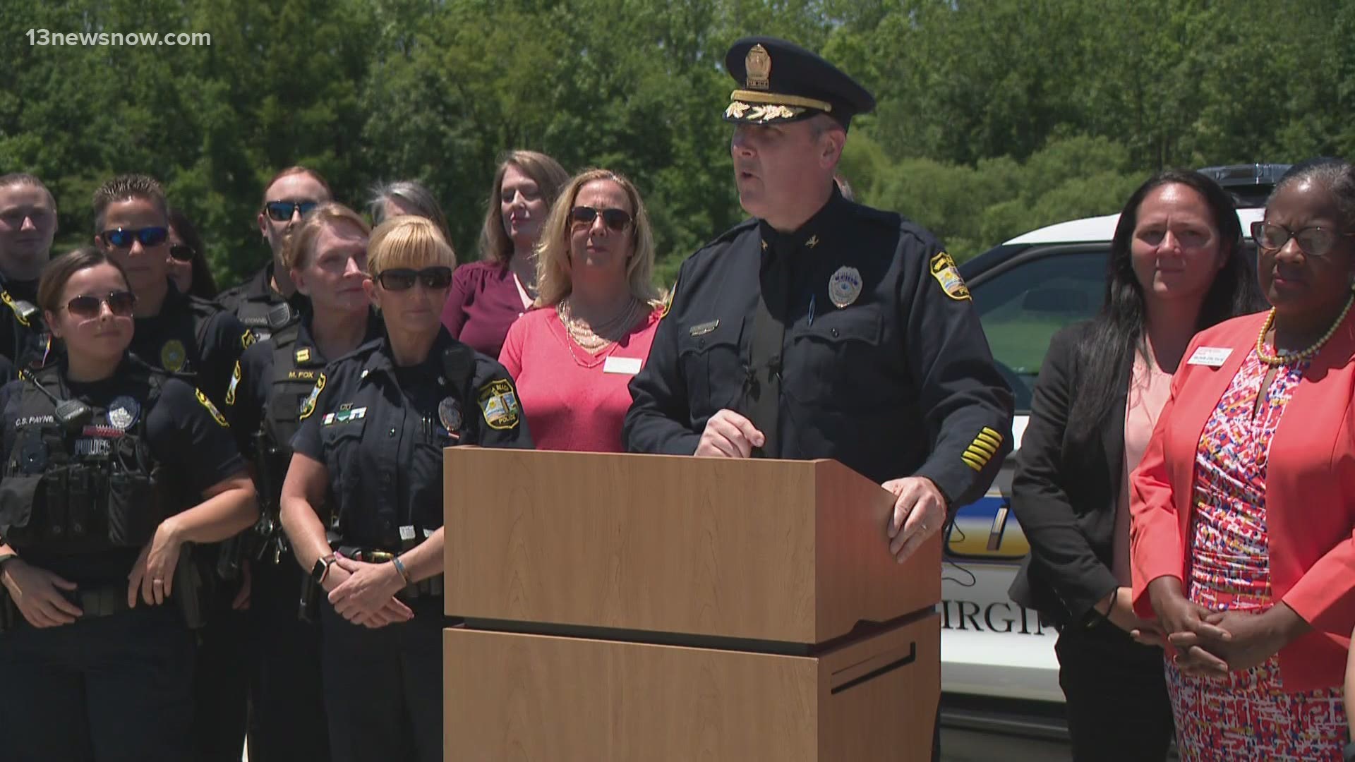 Virginia Beach Police Chief Neudigate signed a national pledge called the '30 by 30 Initiative' in an effort to get more women on the force.