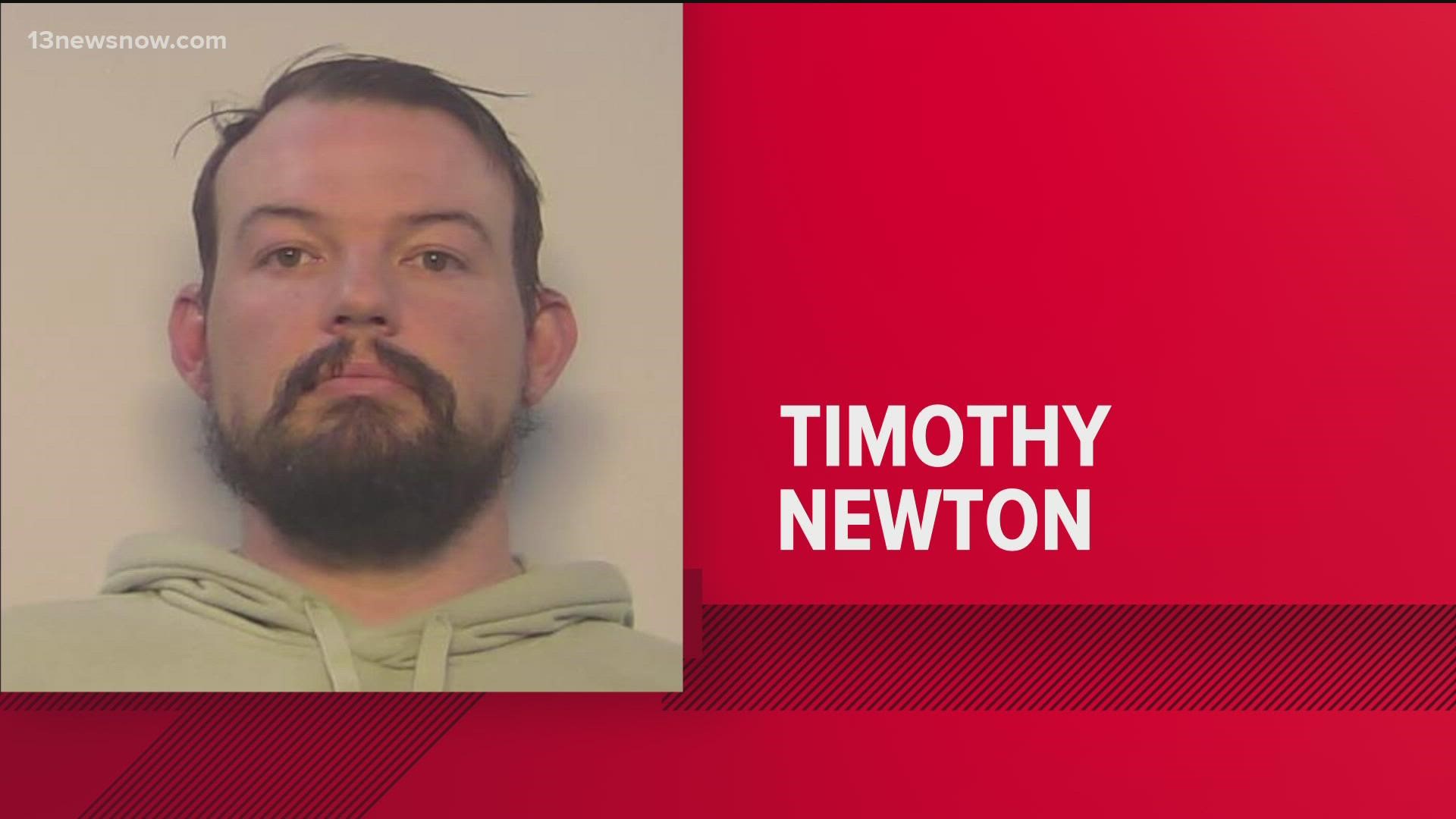 Police say they got a complaint about Timothy Newton earlier this year. He was arrested on Tuesday.