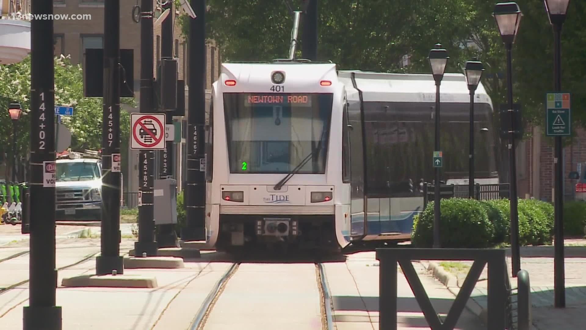 HRT reports more people have been taking the local light rail, The Tide, because it's cheaper than paying for gas.