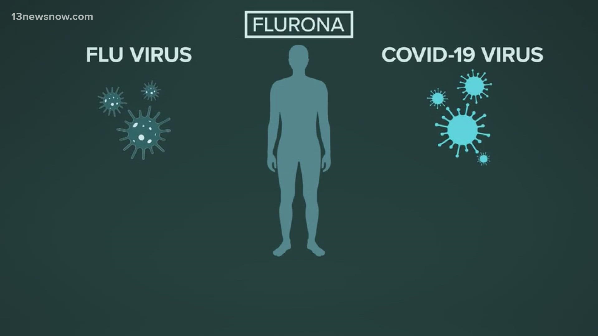 One Hampton Roads doctor said it's not common to get the flu and COVID-19 at the same time, but it can happen.