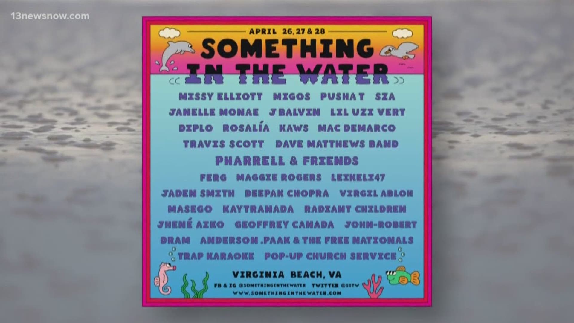 The newly released "Something in the Water" lineup has college students excited for three-day festival.