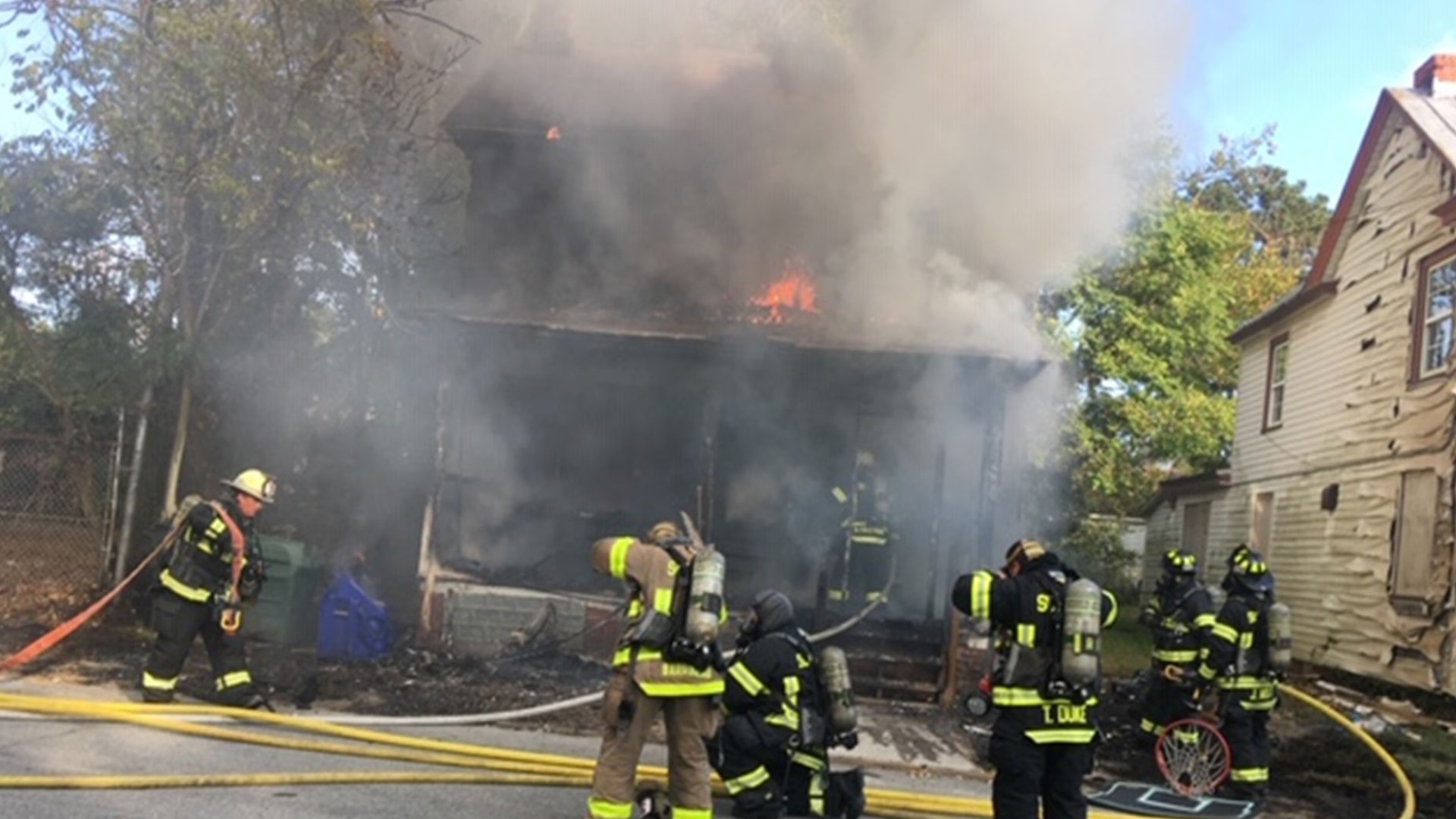 Family of five displaced after fire destroys home in Suffolk ...