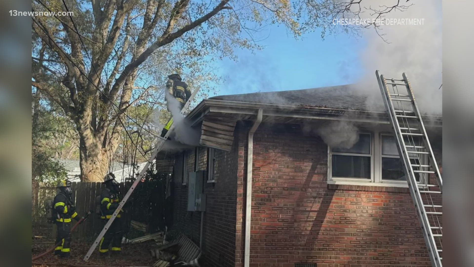 1 person displaced, dog dead after house fire in Chesapeake | 13newsnow.com