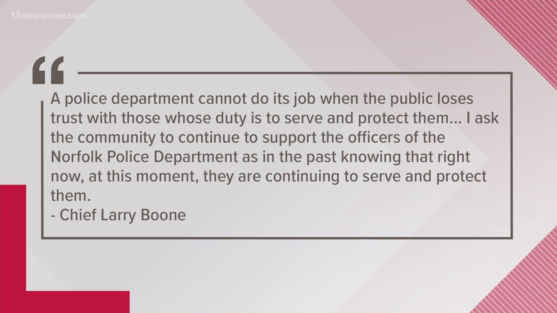 Chief Larry Boone said that Lt. William Kelly violated policies by donating to Rittenhouse, who's accused of killing two protesters in Wisconsin.