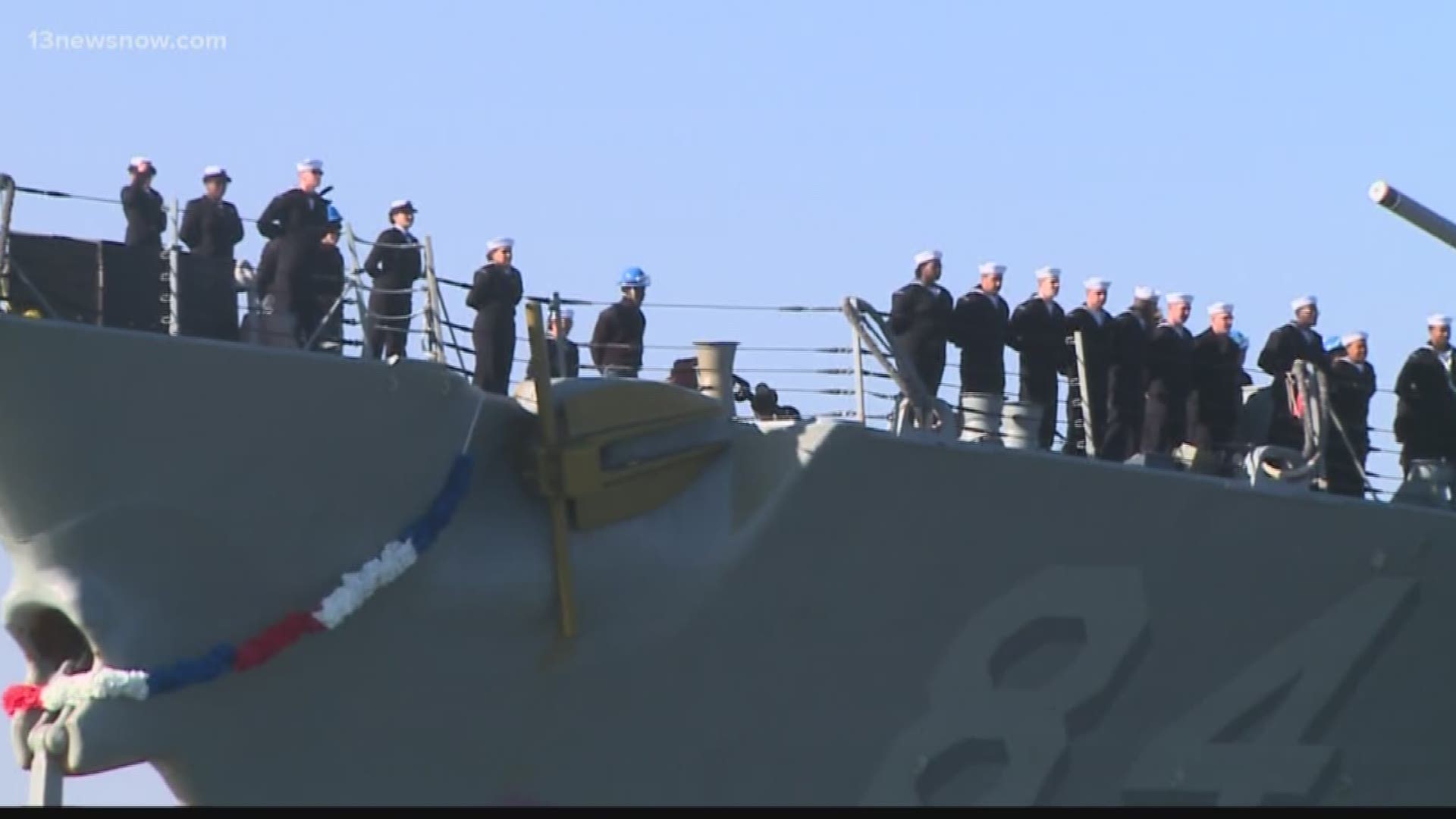 The USS Bulkeley deployed seven months ago.