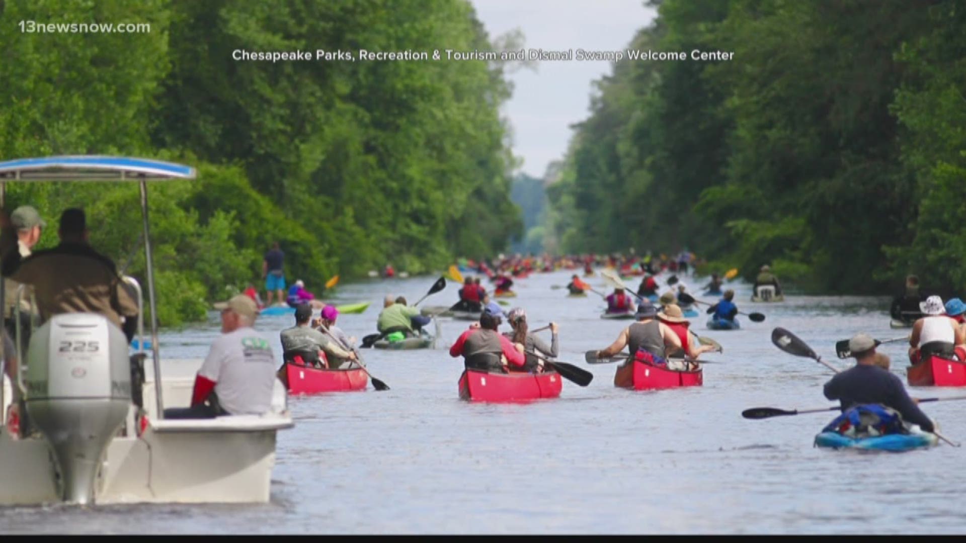 The 15th annual "Paddle for the Border" is this weekend. The seven-and-a-half mile-long trek is a great way to get out and see the historic Great Dismal Swamp.