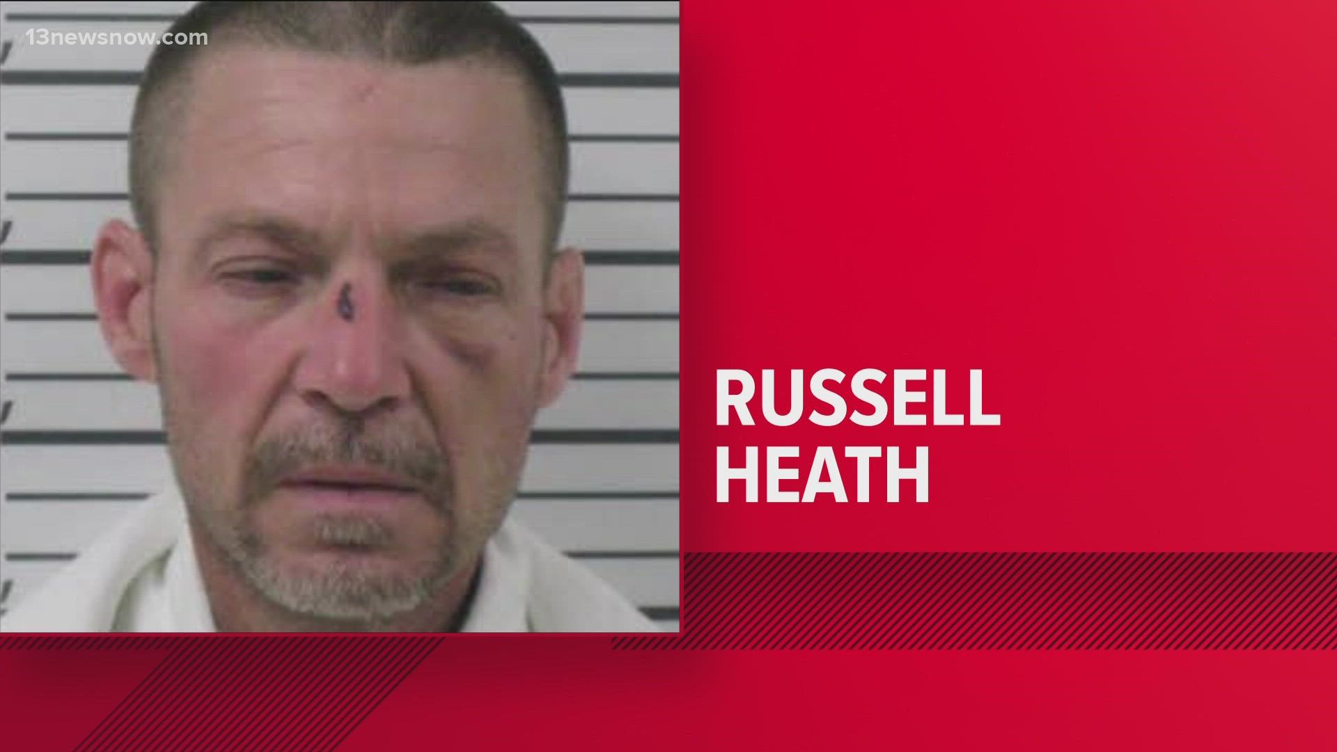 The Currituck SWAT team arrested Russell Jay Heath, an escaped Chowan County inmate, about a day and a half after he went missing.