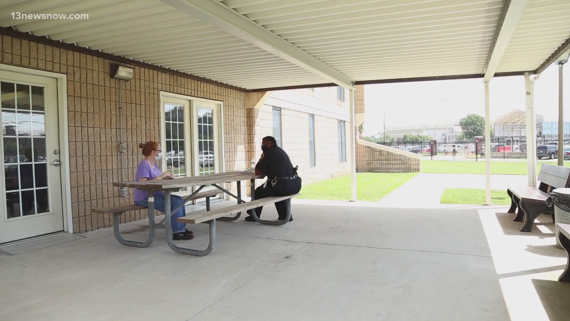 "It just means a whole lot," said one Portsmouth woman who had been visited by Major Dorothy Clemmons. These days, most welfare checks are done by phone.