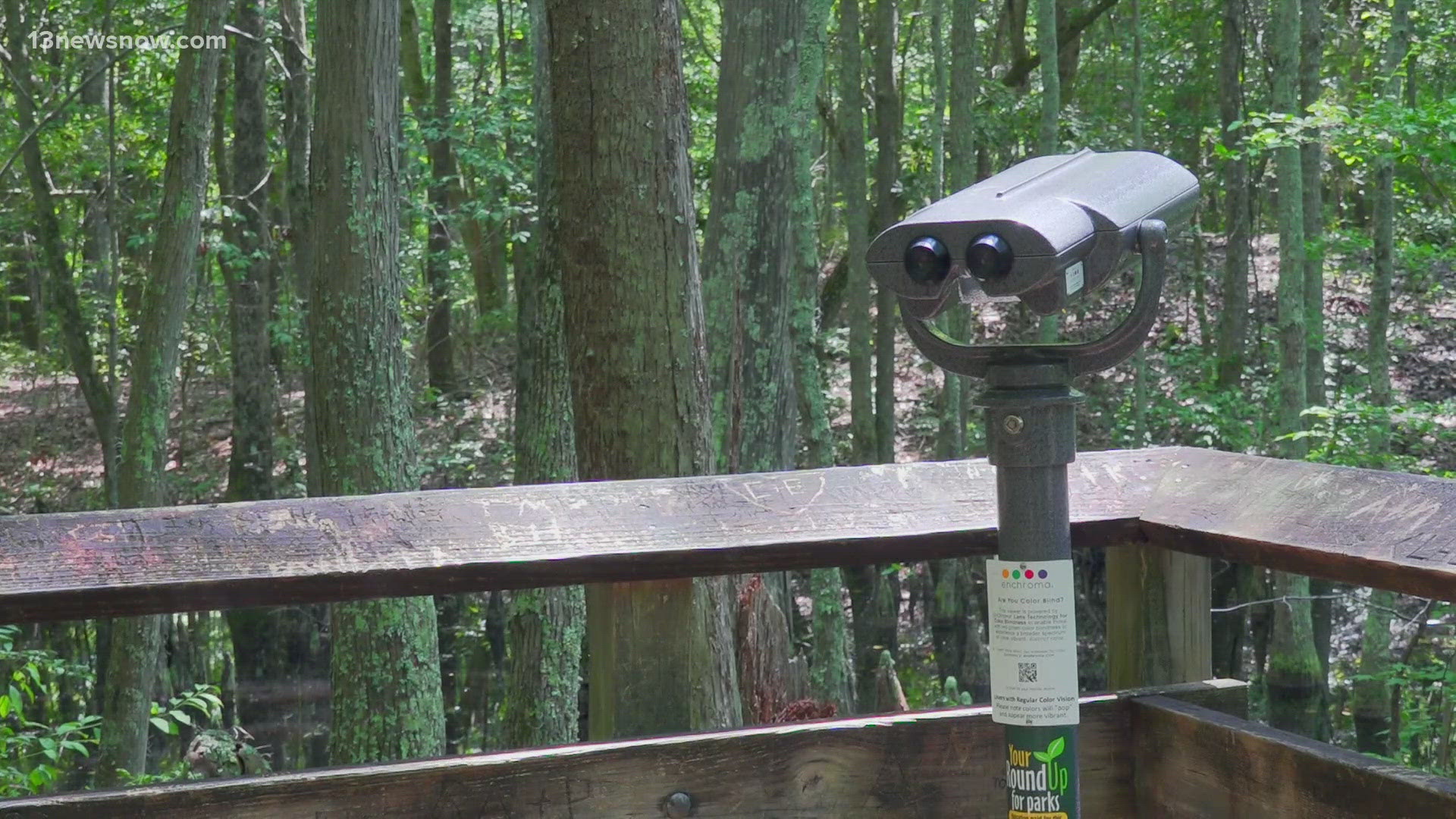 On Monday, Virginia State Parks announced they are the first park system in the nation to install viewfinders for colorblind guests at every park.