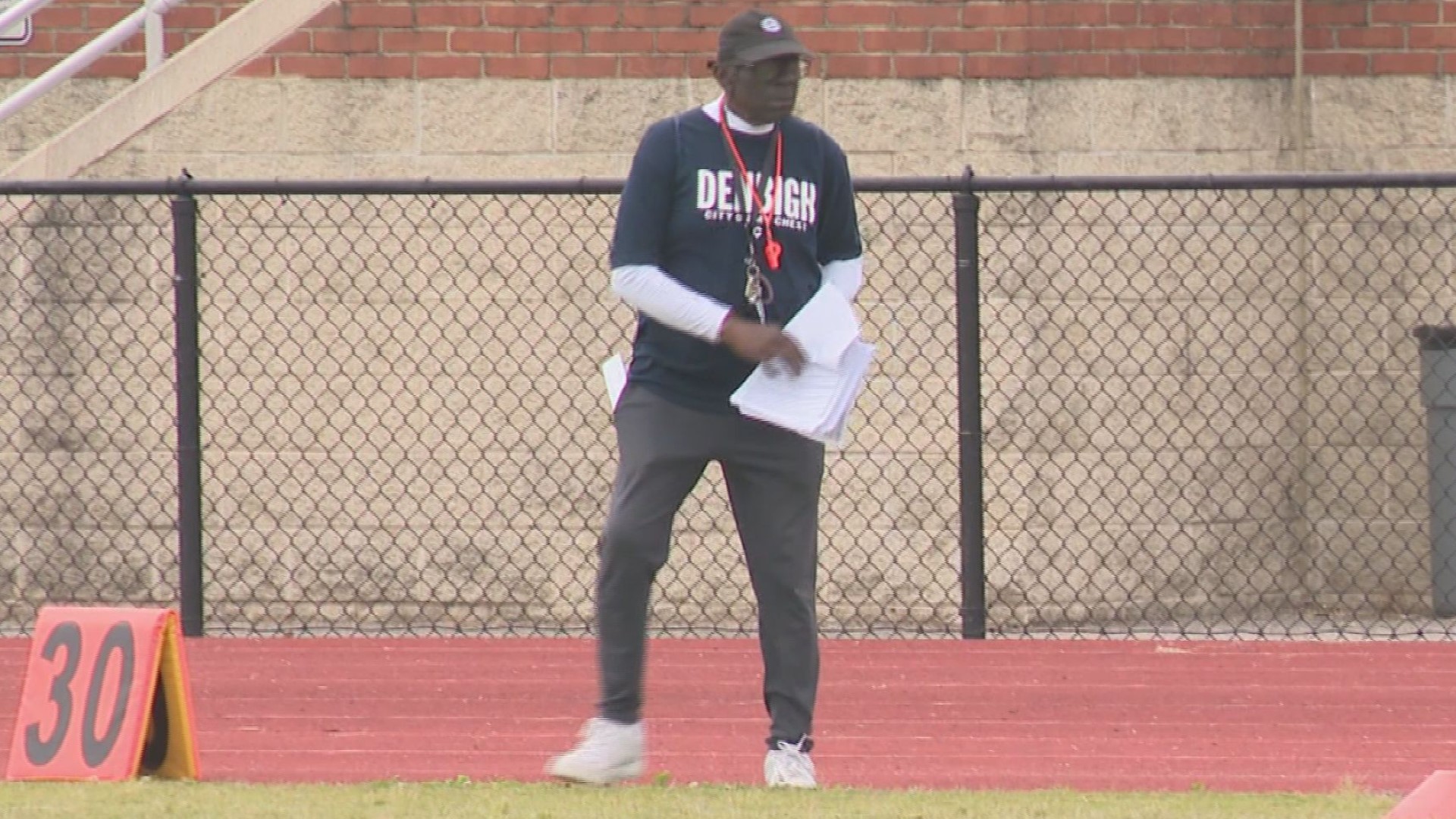 Long time area football coach Tommy Reamon, Sr. and son Tommy Reamon, Jr. hosted the 2nd annual Peninsula High School football showcase on Saturday morning.