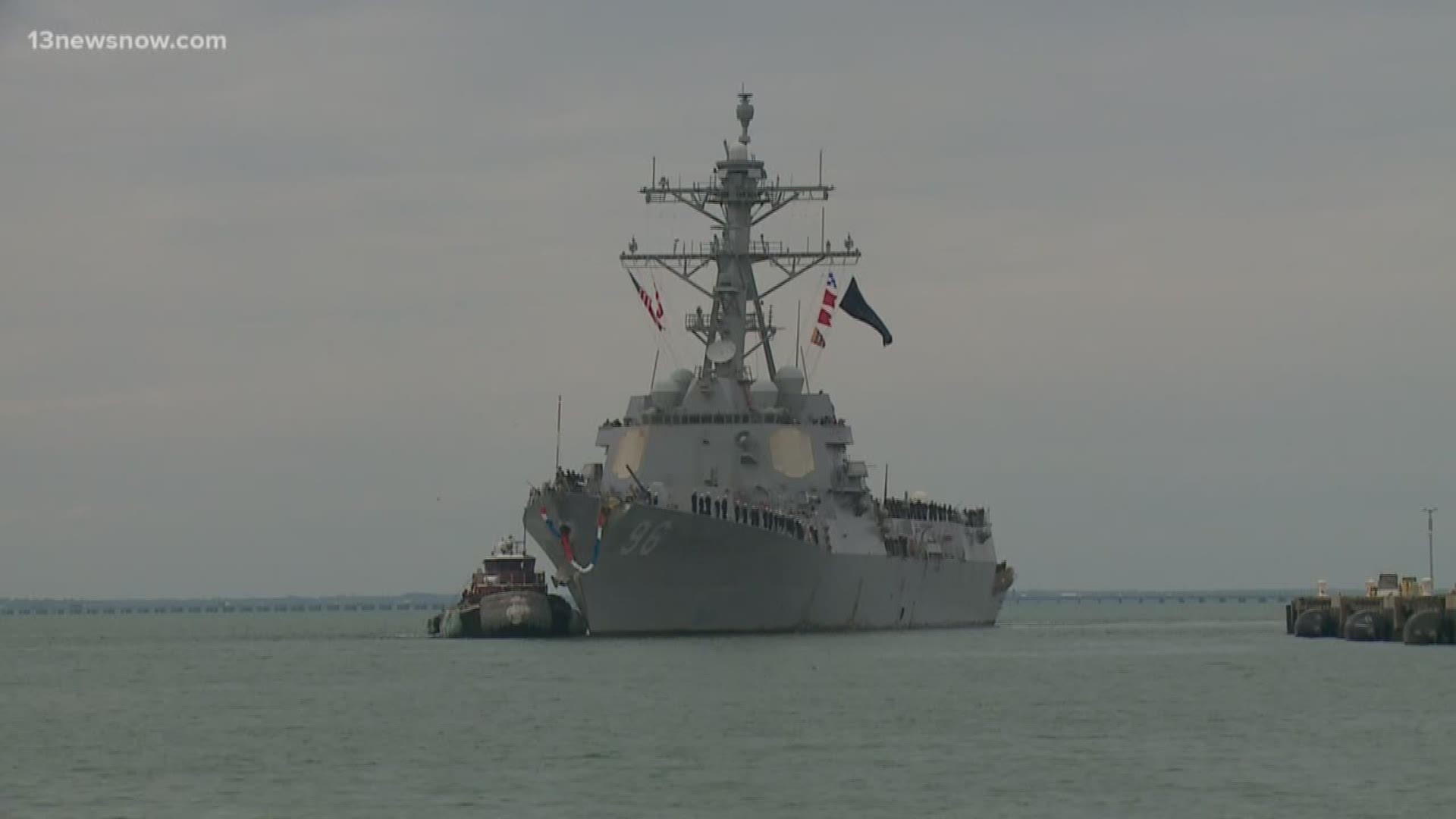 The warships returned to their homeport of Naval Station Norfolk on Nov. 5 after a seven-month deployment.