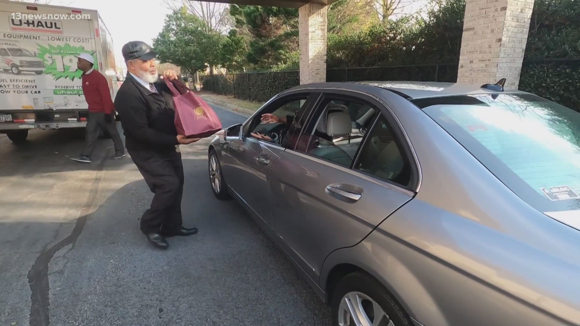 Graves Funeral Home gave away hundreds of turkeys to the community.