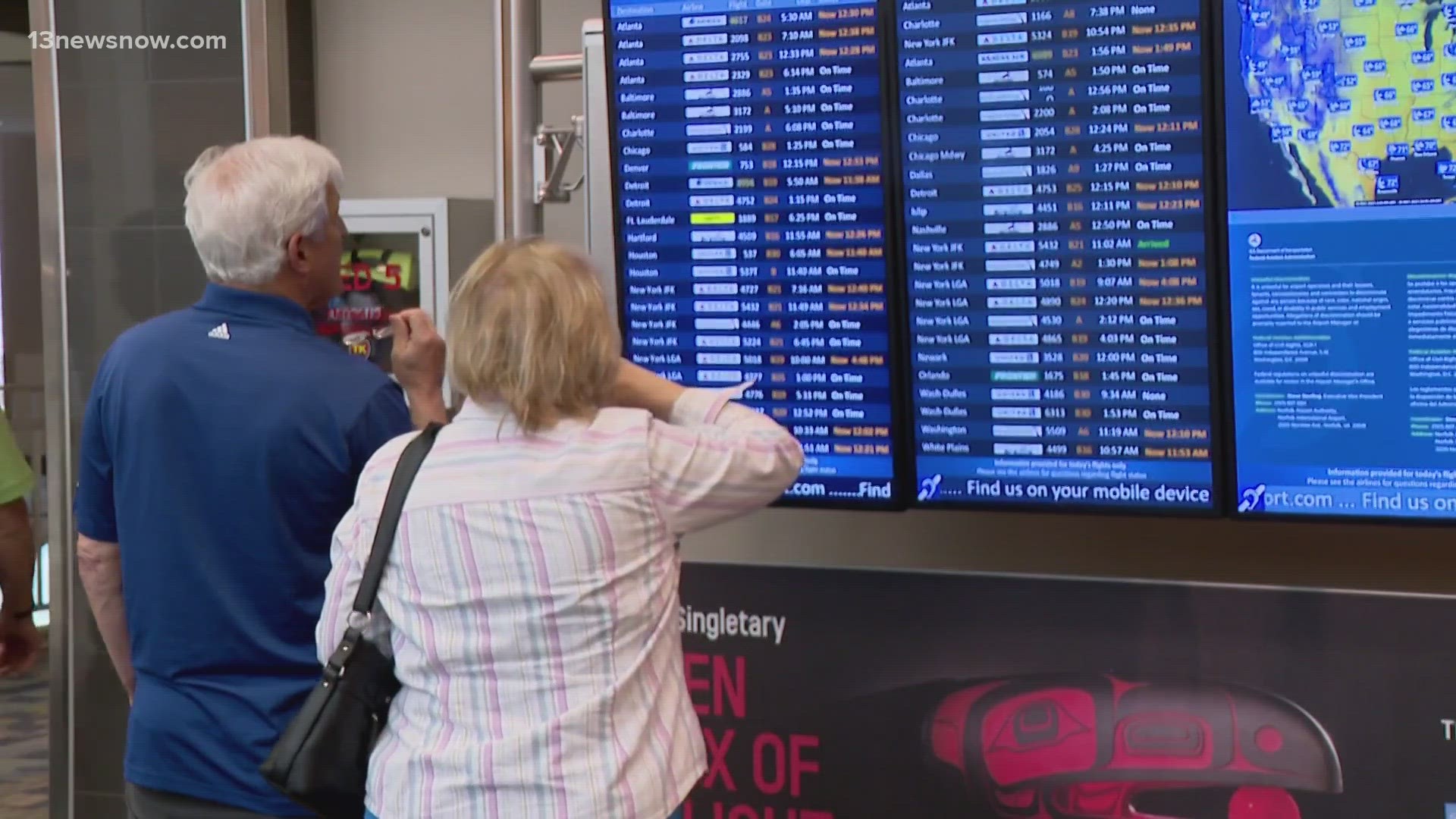 The stormy weather is causing a ripple effect at airports across the country. Tonight thousands of passengers are dealing with canceled flights and delays.