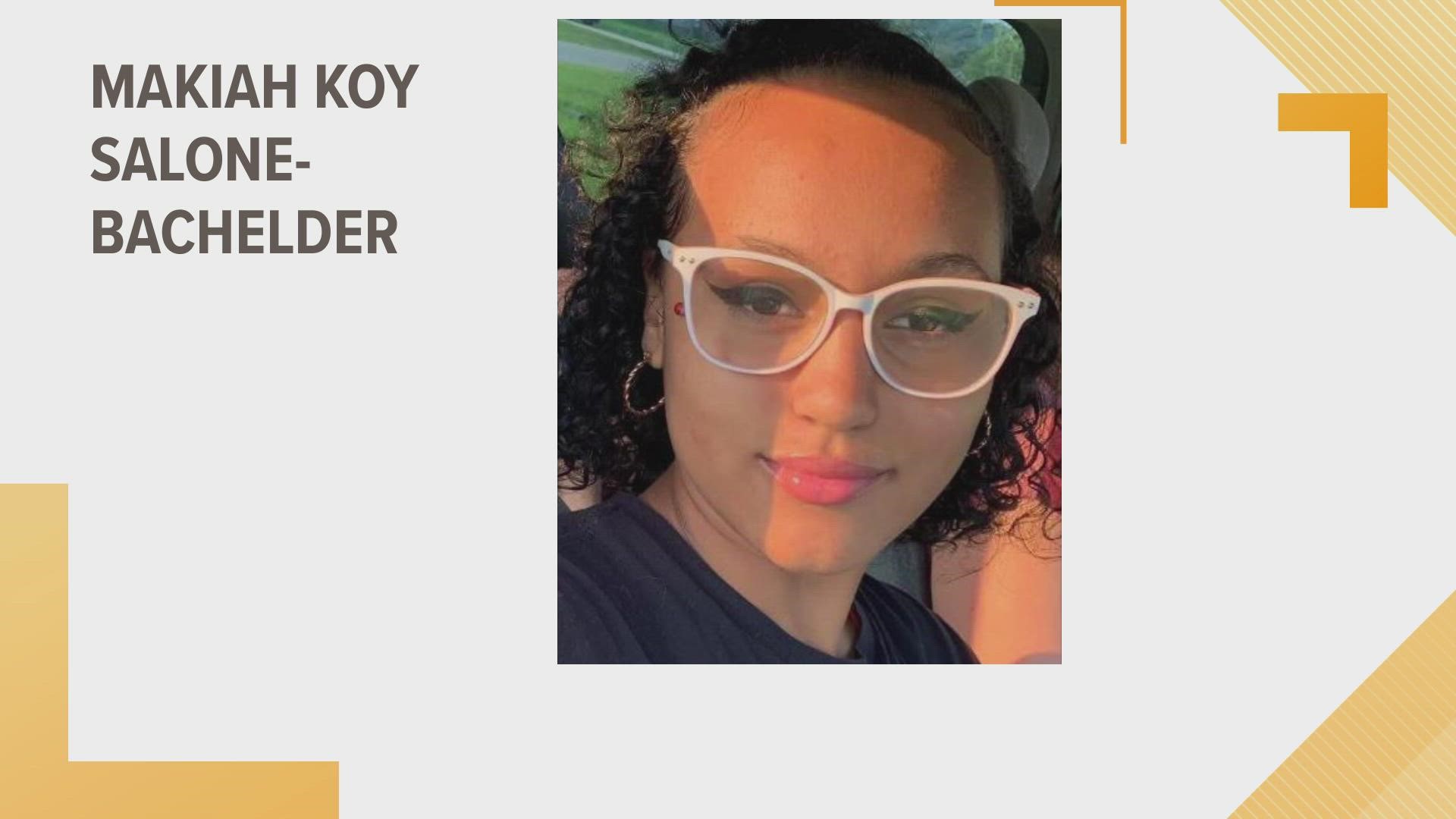 Makiah Koy Salone-Bachelder, 15, was last seen on Dec. 13 on Katie's Trail. That's near Pasquotank High School and Elizabeth City Middle School.