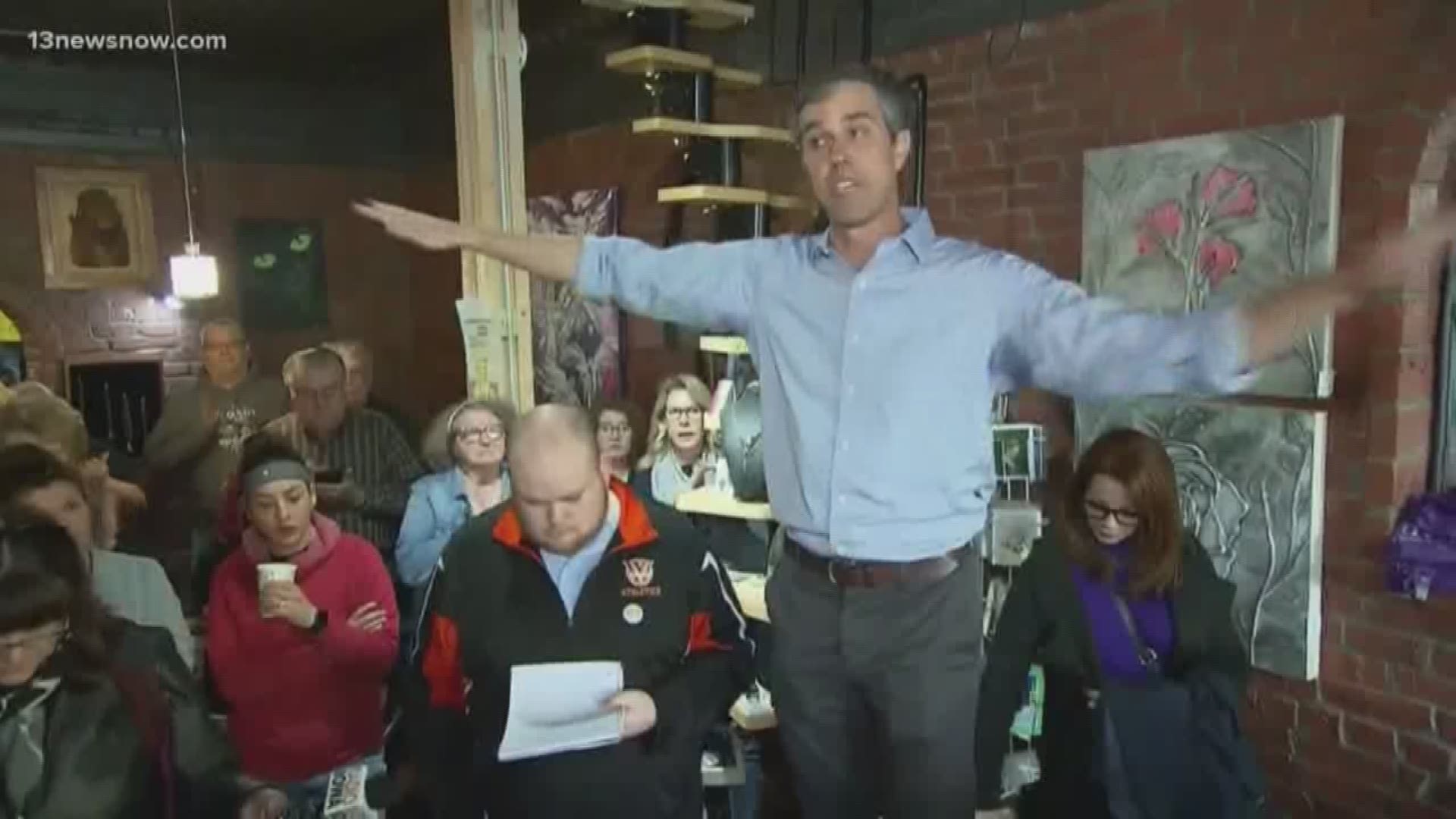 As the road to the 2020 election begins, Beto O'Rourke is planning his campaign stops and some of them are in Hampton Roads.