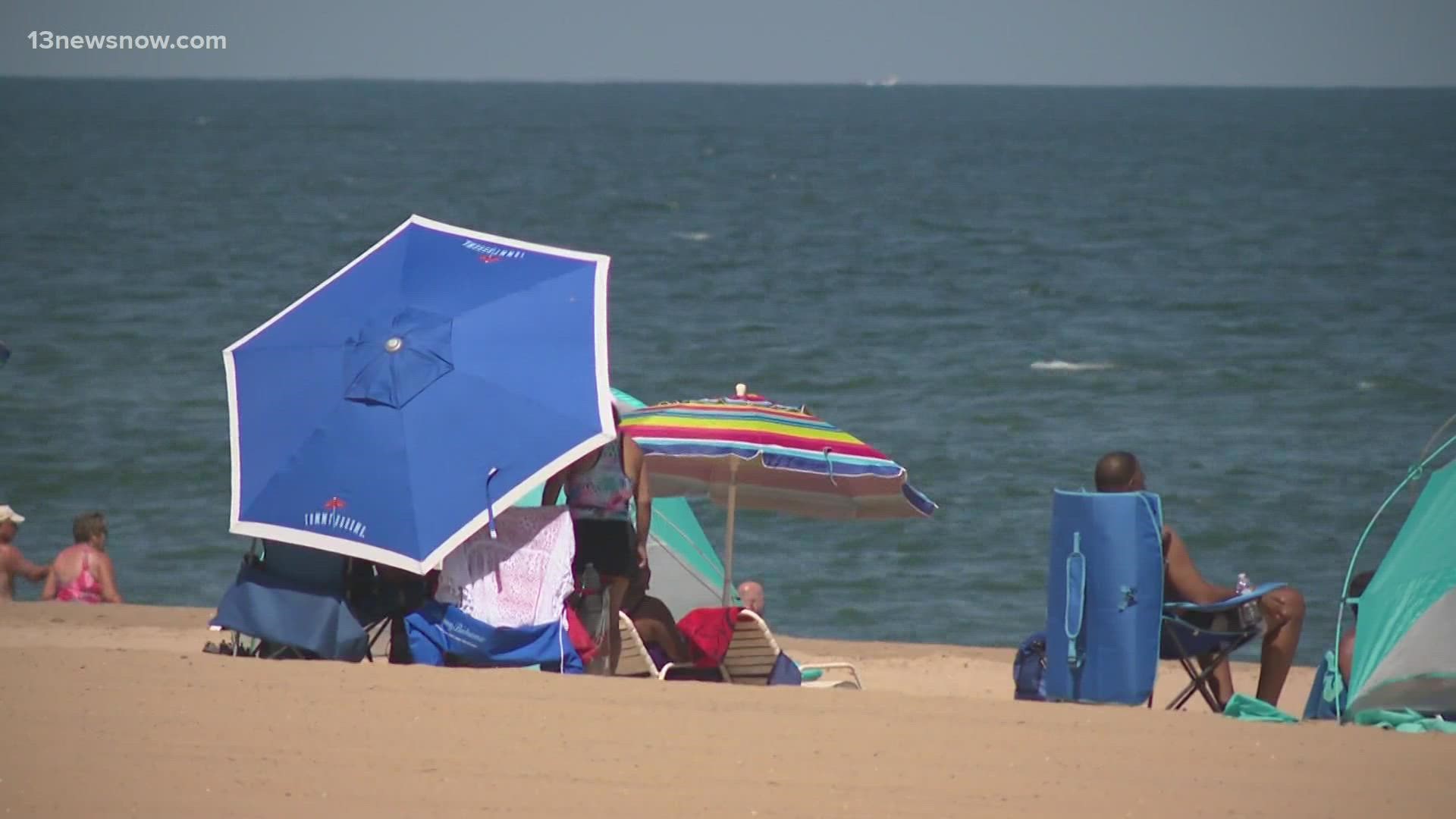People at the Virginia Beach Oceanfront are celebrating the end of summer. the crowds are slowly getting bigger and crews are gearing up for live music.