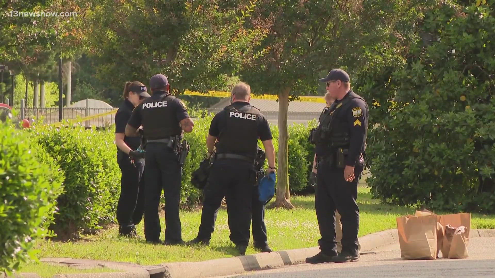 A man is in critical condition in a hospital after a stabbing in Virginia Beach on Sunday afternoon.