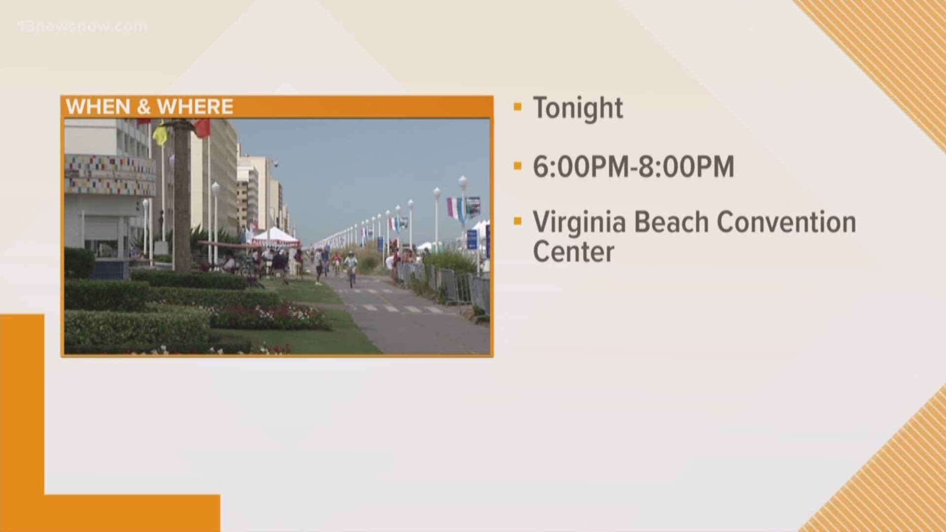 You'll have the chance to weigh in on the future of the Virginia Beach Oceanfront, as city leaders will hold a public workshop Monday evening.