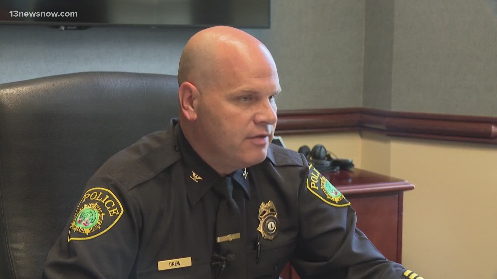 Newport News Police Chief Steve Drew spoke on youth violence after a shooting sent three teenagers to the hospital.