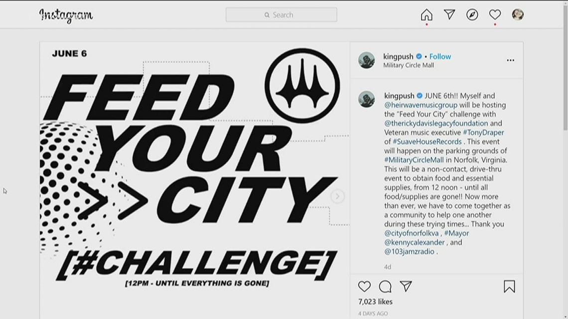 Pusha T to give away food, PPE in Norfolk | 13newsnow.com