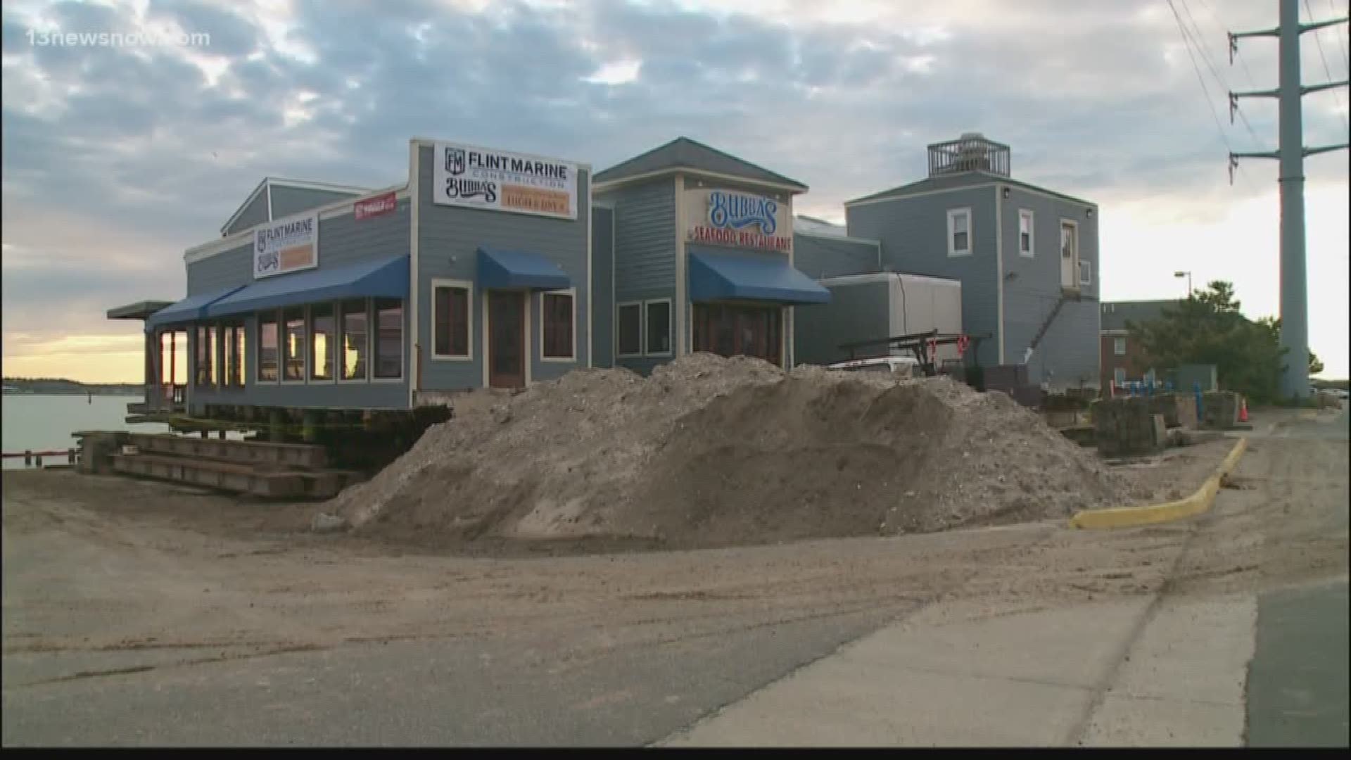 Bubba's Seafood is being proactive to avoid flooding. They're raising the entire building.