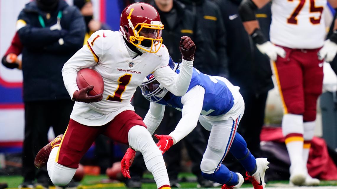 Washington beats Giants on Gibson TD run, McCain's 2 INTs - The