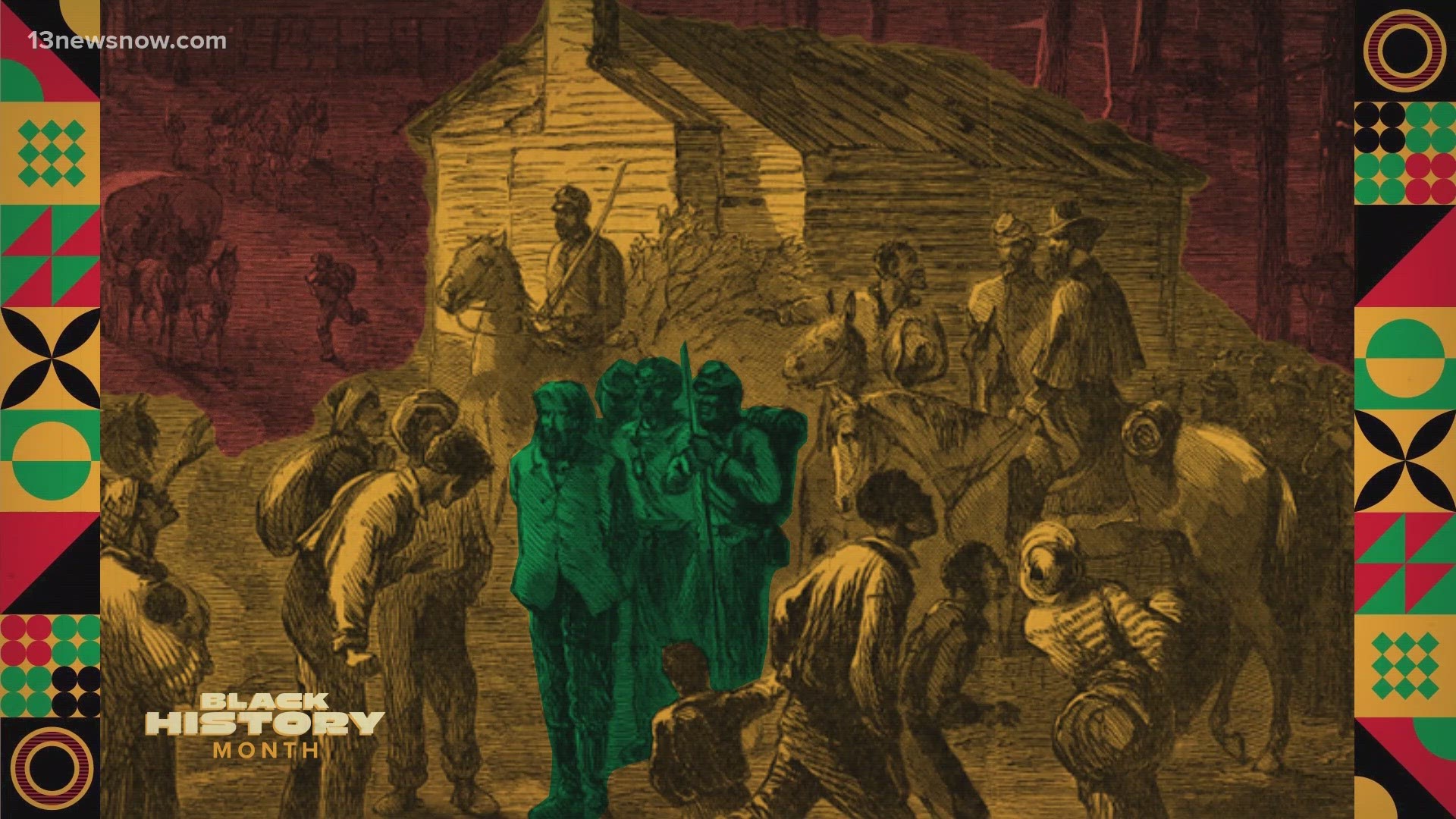 Wild's Raid in 1863 freed around 2500 slaves from Elizabeth City and the surrounding counties. Many soldiers who freed them had been enslaved there not long before.