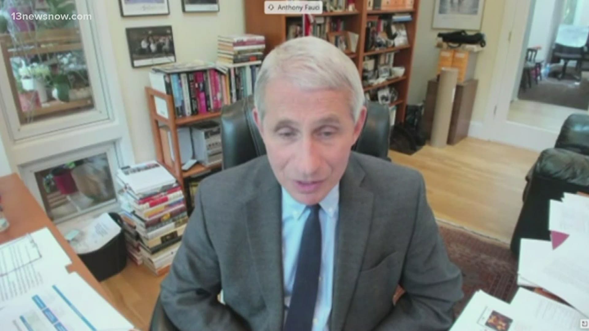 13News Now Mike Gooding has comments from Virginia lawmakers on Dr. Anthony Fauci's statements about states reopening too soon during the COVID-19 crisis.