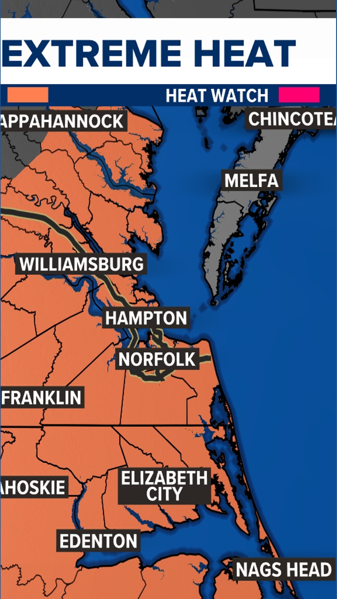 Extreme heat grips parts of Virginia, North Carolina | 13newsnow.com