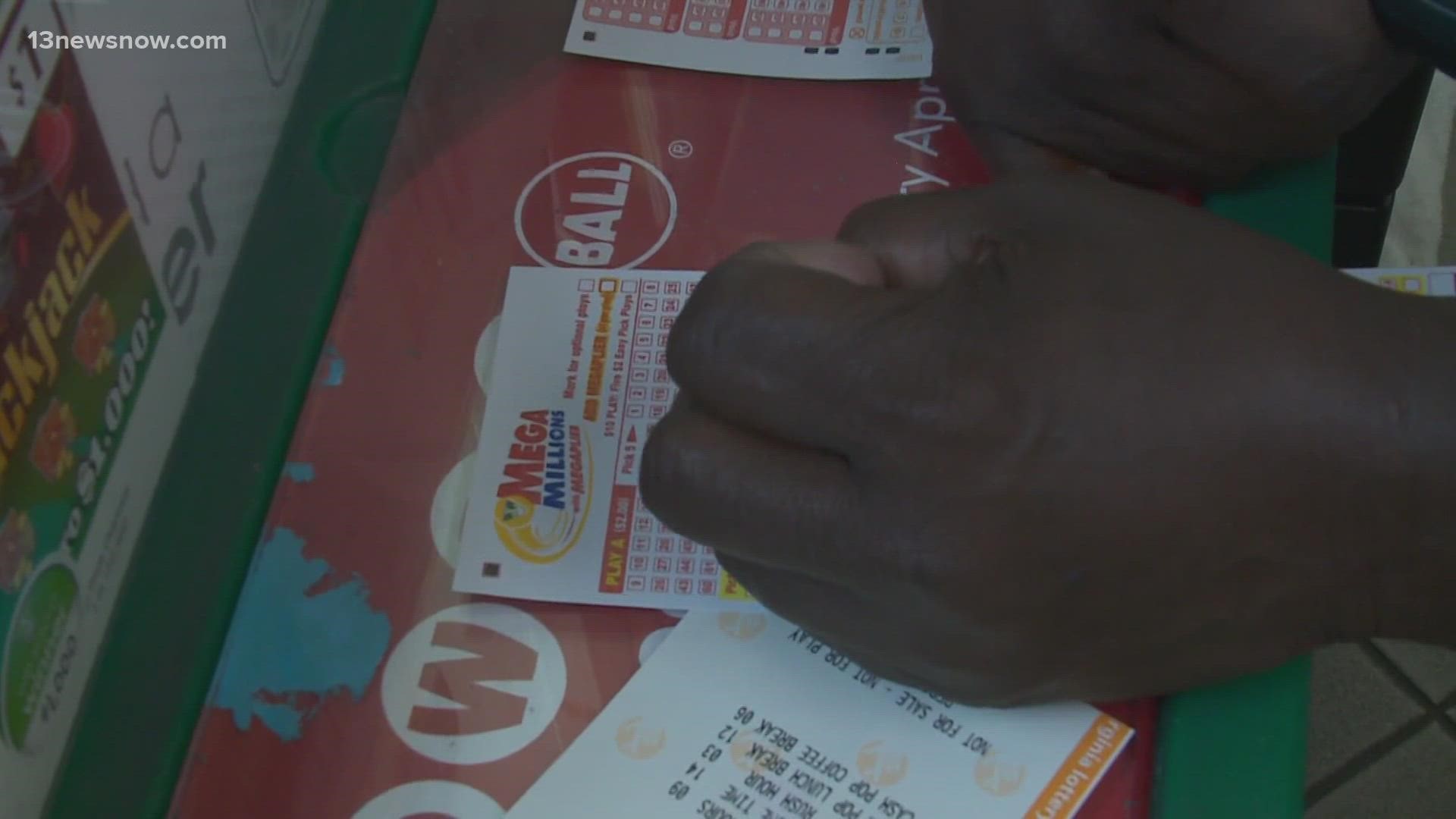 The Virginia Lottery said there were four tickets sold in Virginia that each won $10,000. One of the winning tickets was sold at a Virginia Beach 7-Eleven.