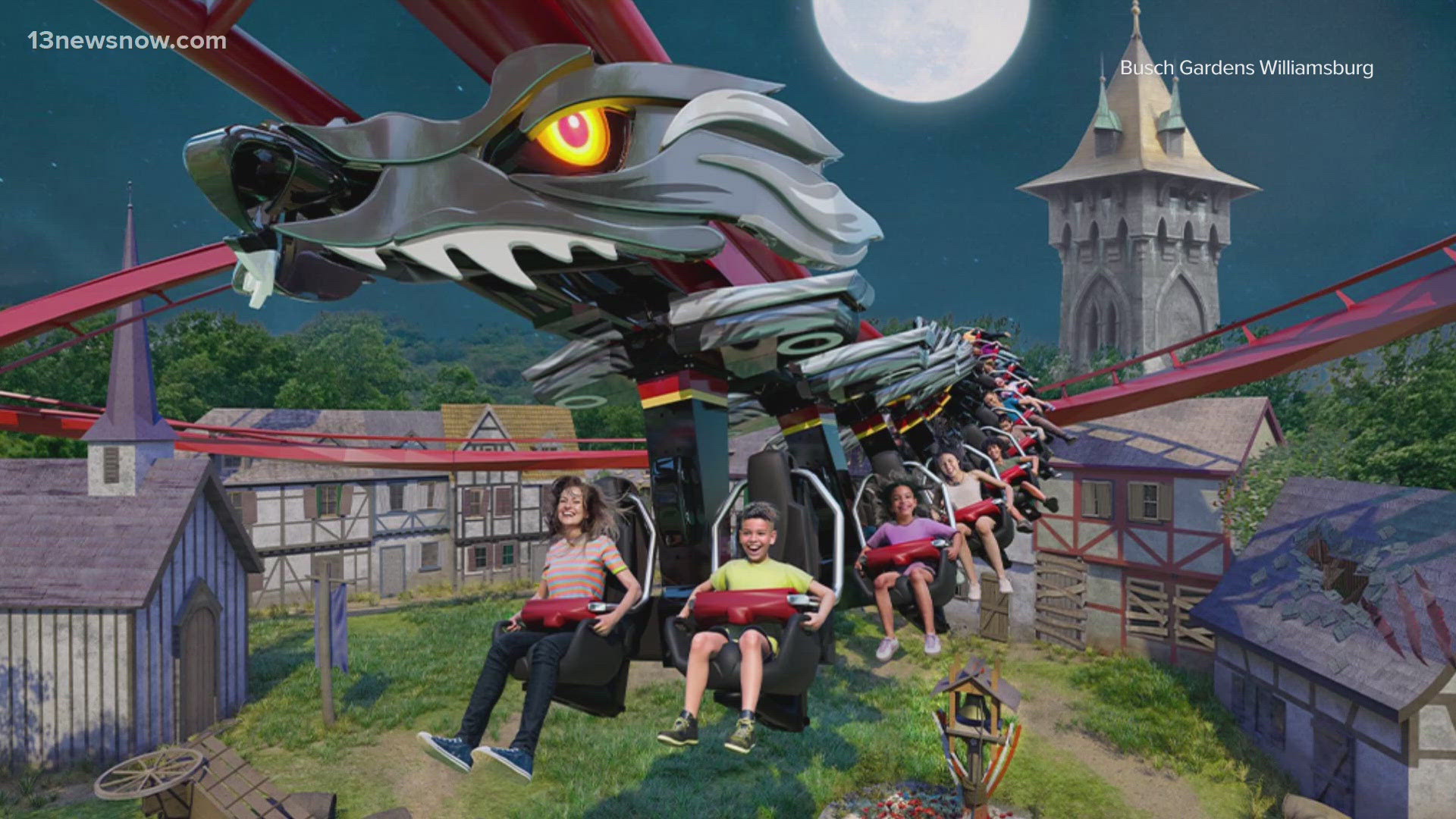 In addition to the new coaster's grand opening, Busch Gardens will hold a 50th anniversary celebration on Friday, May 16.