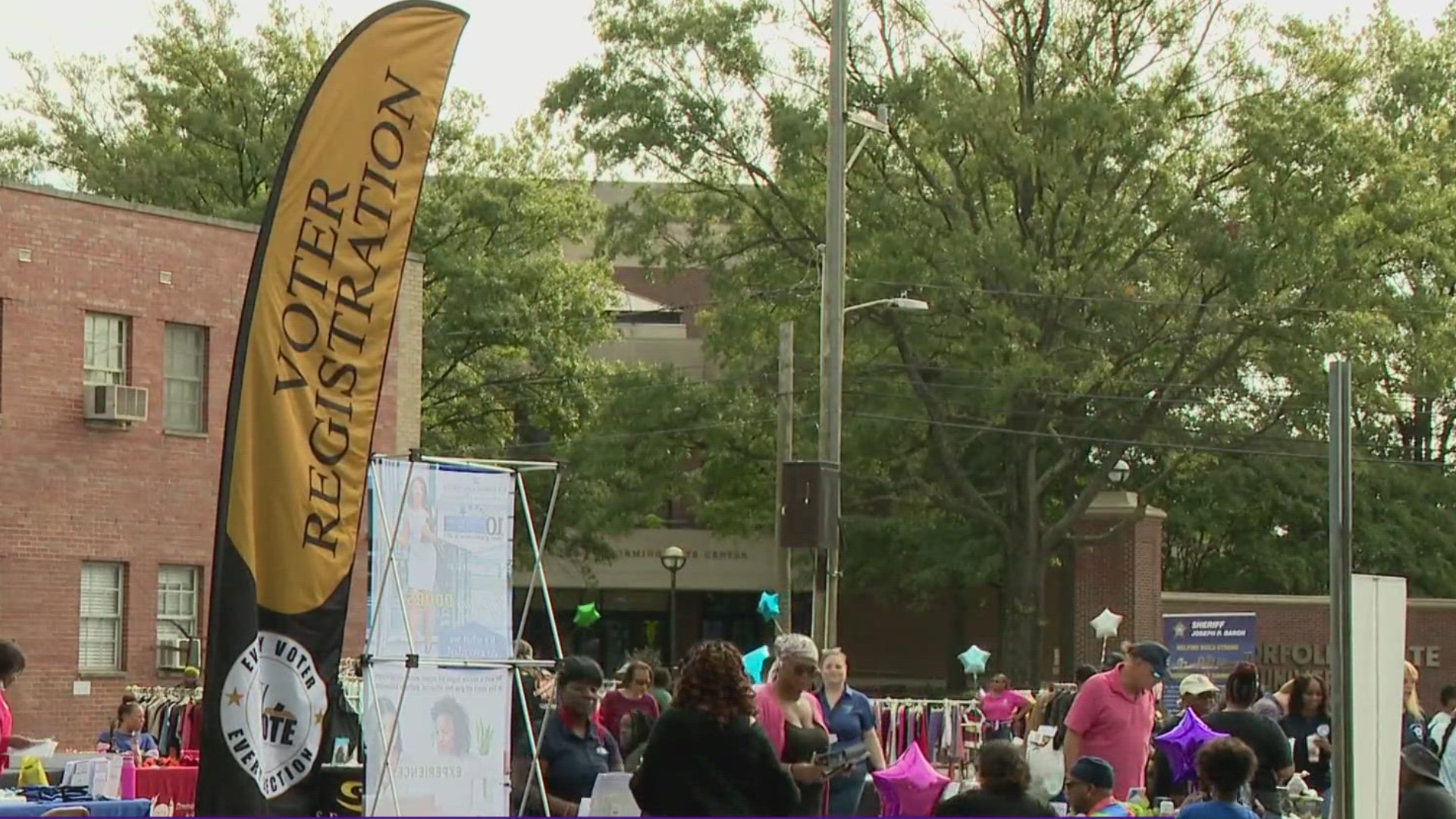 The event featured health screenings, flu shots, voter registration, free clothing, and of course, fun for the whole family.