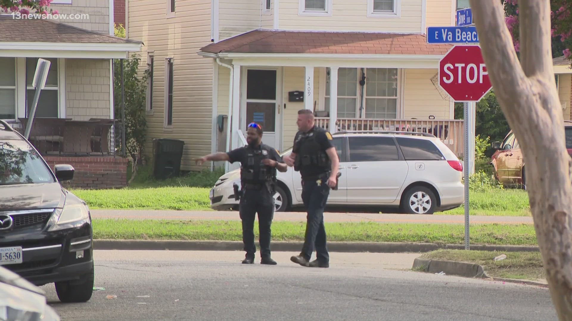 According to an officer investigating, a teenager was shot, but is expected to survive.