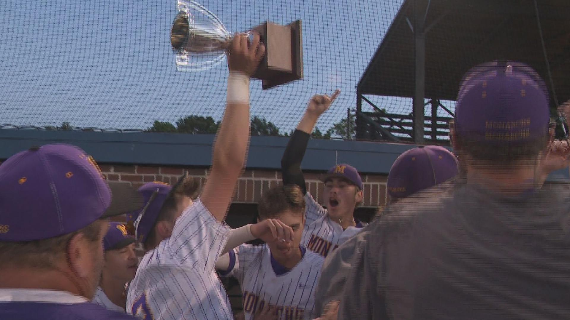 Menchville rallied from a 5-3 deficit to force extra innings and win over Maury to clinch the Class 5 Region B baseball title on Friday night.