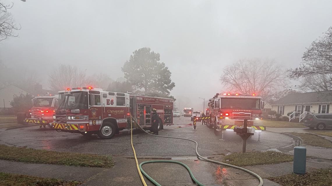 Chesapeake fire crews respond to garage fire on Pine Level | 13newsnow.com