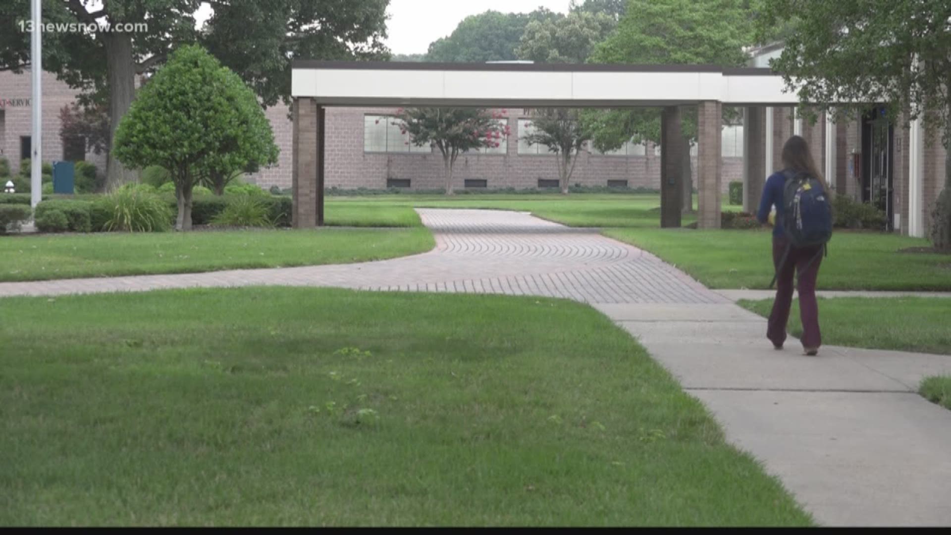 A threat was written on a wall at Thomas Nealson Community College, police increase their presence around campus.