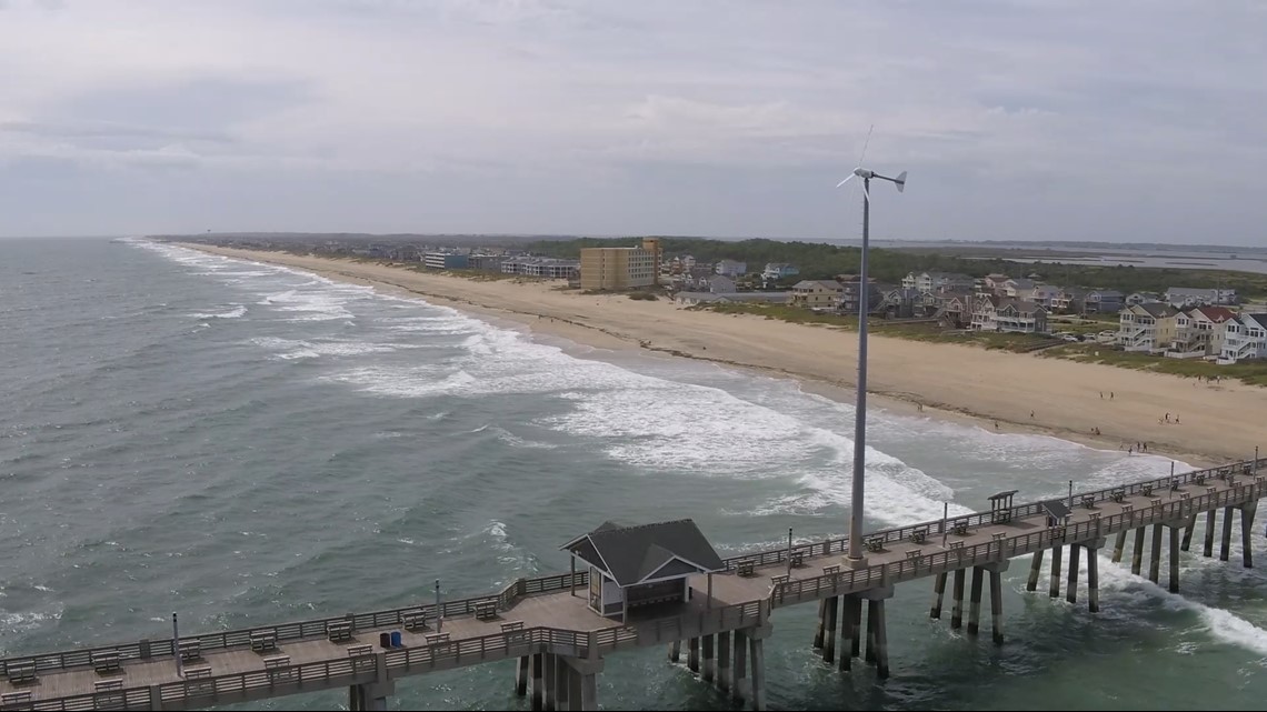 Hurricane Dorian | Drone video of Nags Head, NC before the storm ...