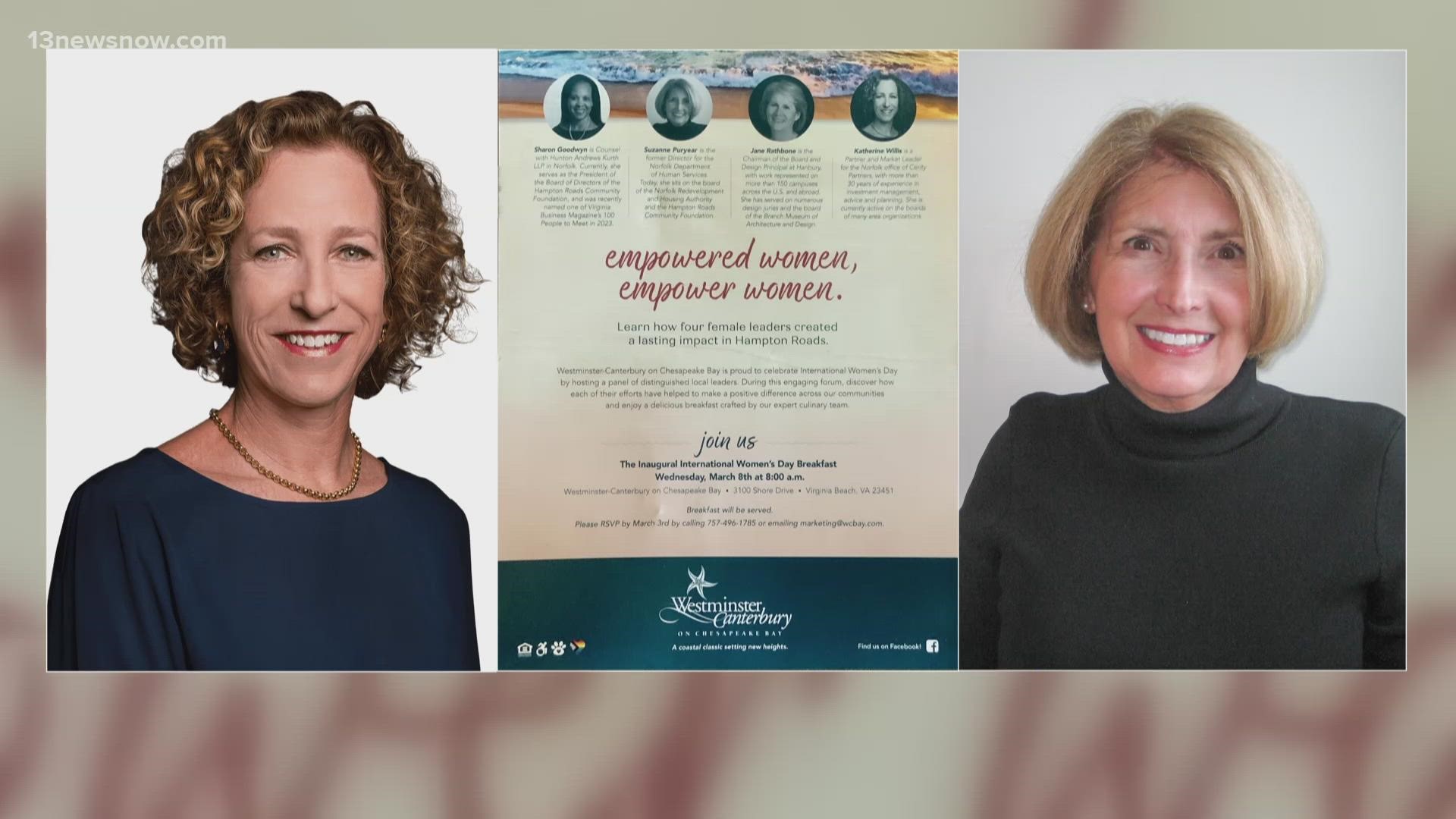 The inaugural International Women’s Day Breakfast is set to bring a panel discussion and delicious food to Virginia Beach on March 8.