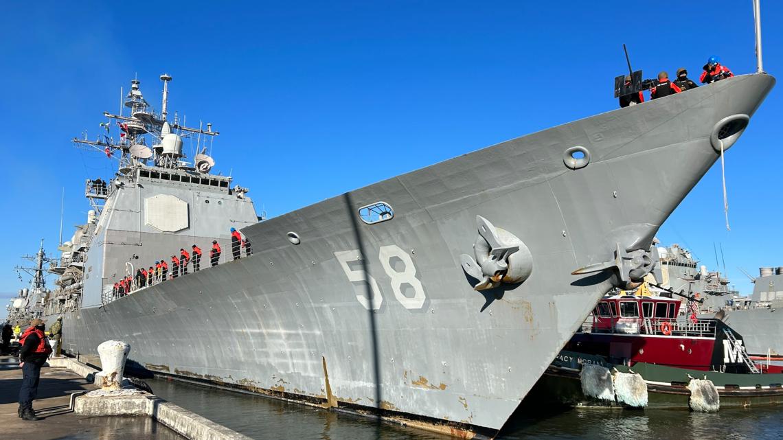 USS Philippine Sea leaves Norfolk on final deployment