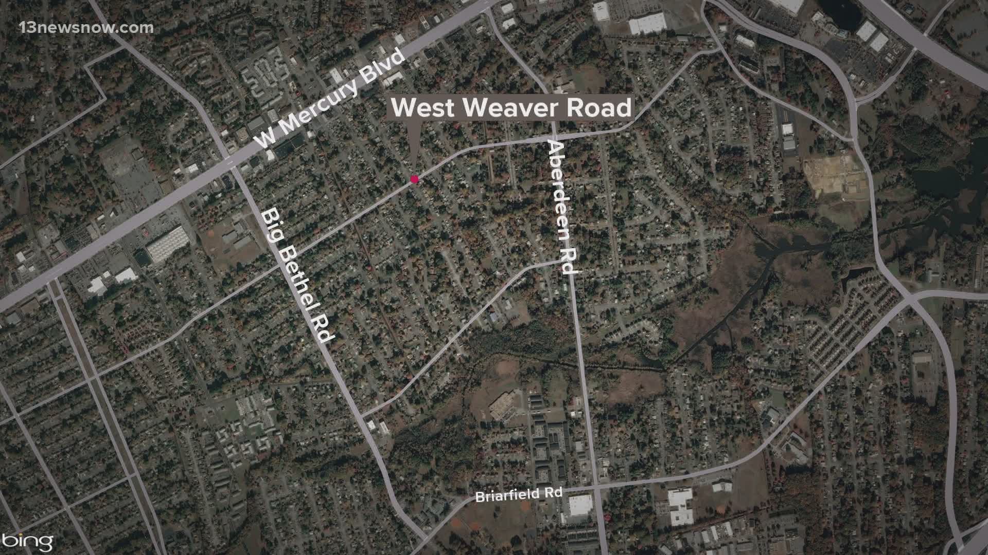 Police said the man was walking in the area of 3000 block of West Weaver Road near West Mercury Boulevard when he was shot.