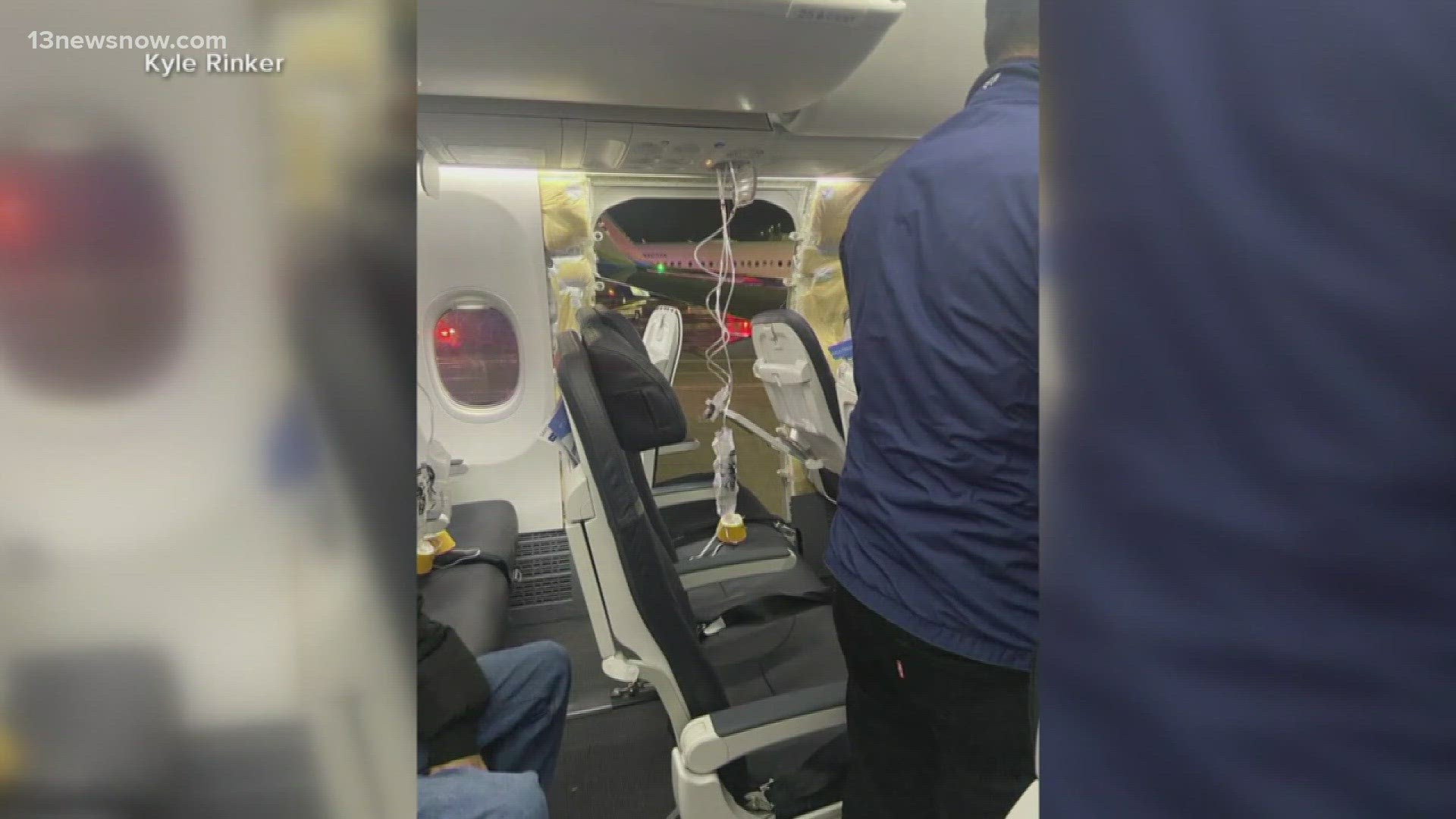 Investigators say a door plug fell out, leaving a hole in the plane.