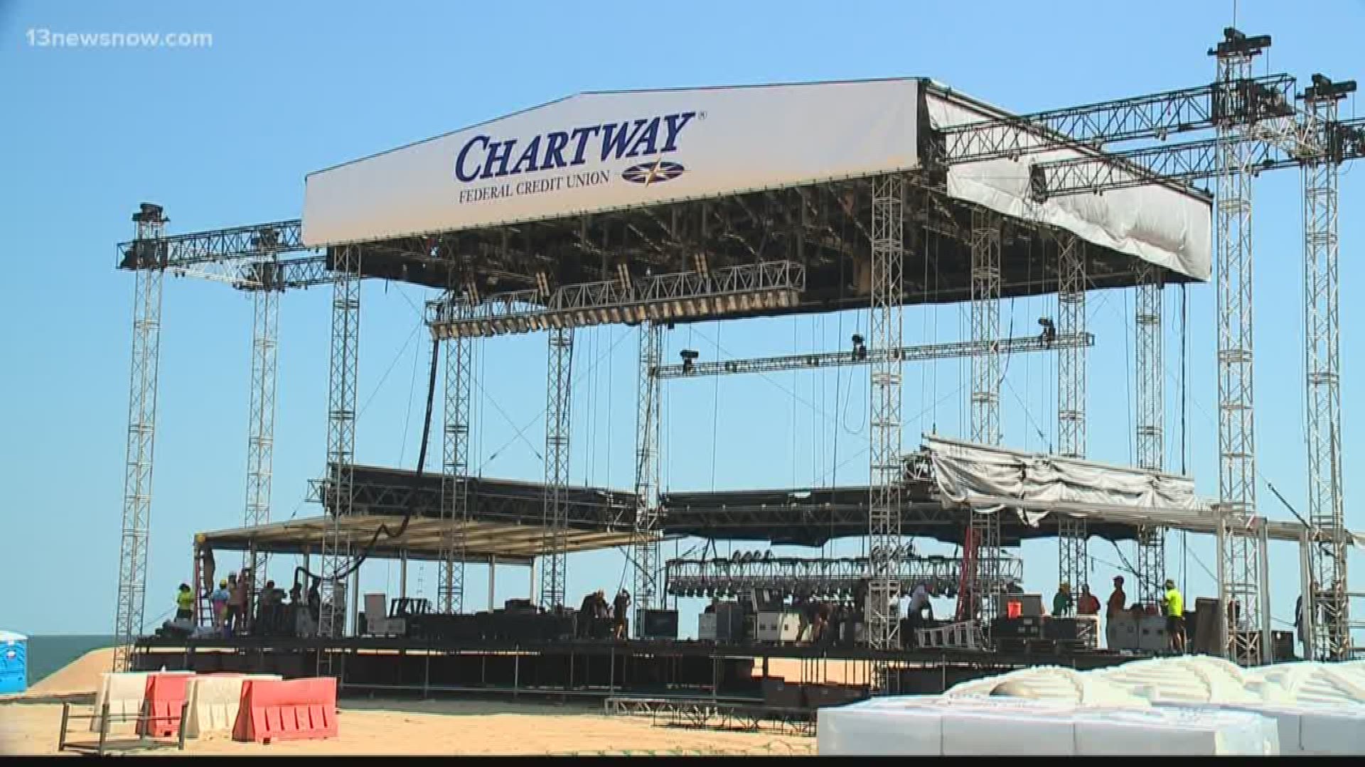 New stage being built for American Music Festival 