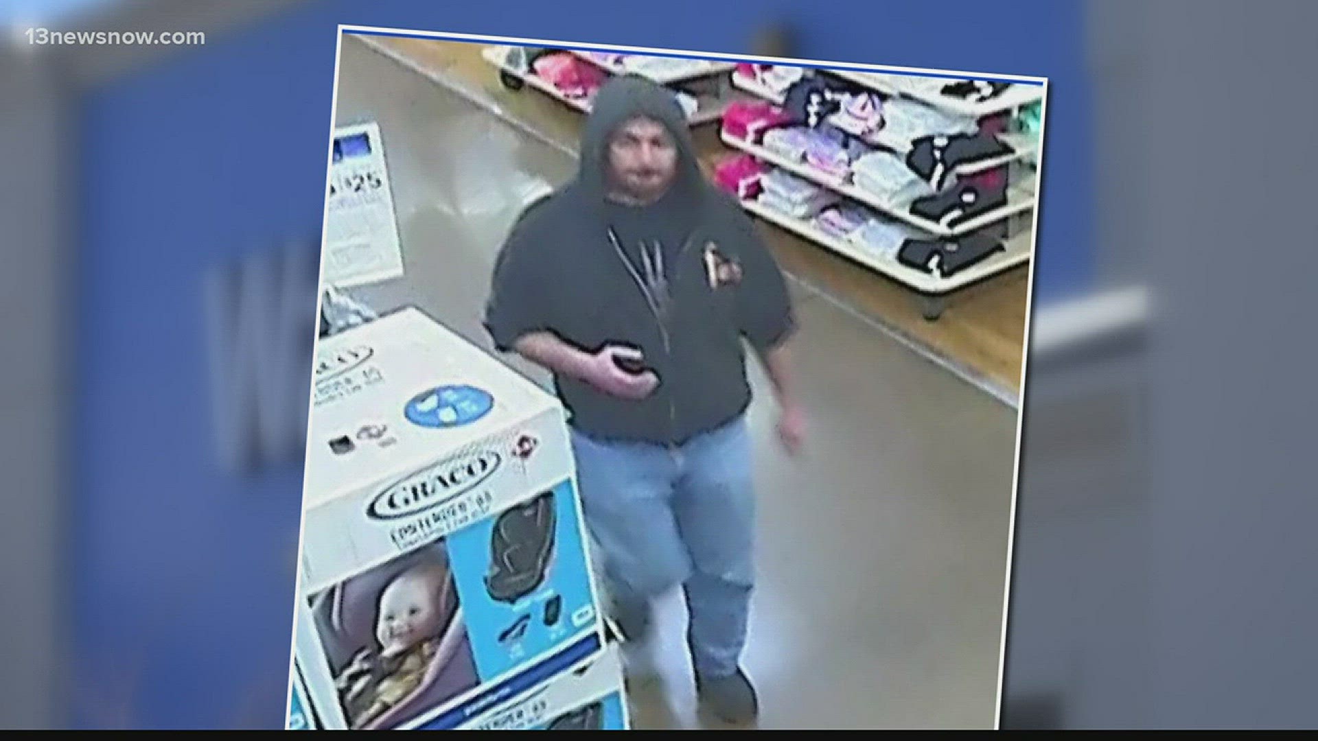 A man is accused of groping an 11-year-old girl inside a Norfolk Walmart