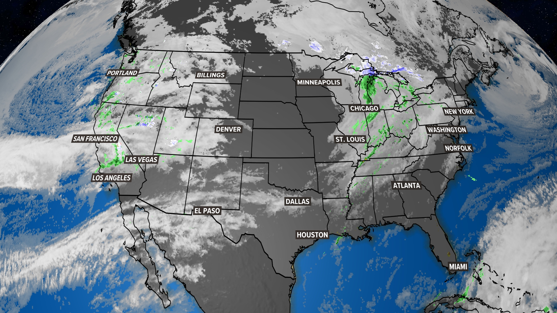 A look at live weather radar and temperatures across the country, regional forecasts, traffic maps, live pictures from Virginia to Chicago to Arizona.