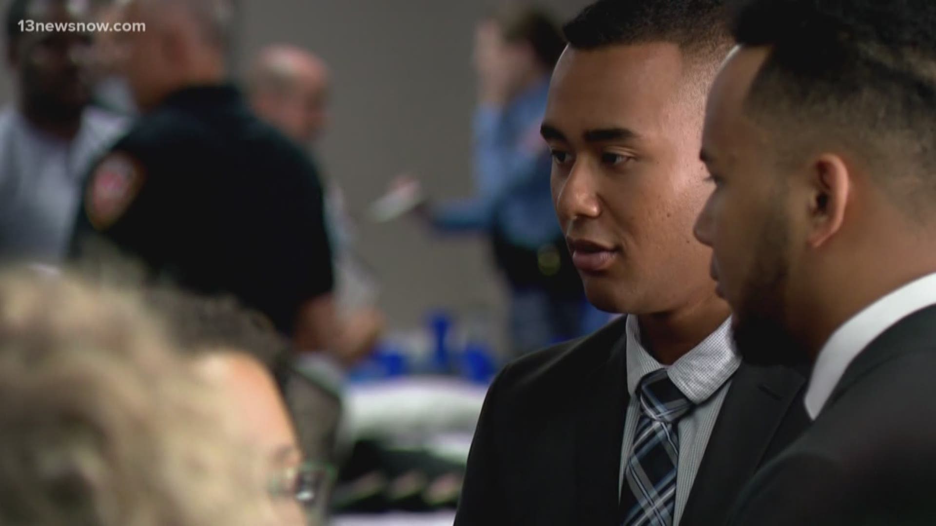 The largest law enforcement hiring event was held in Virginia Beach.