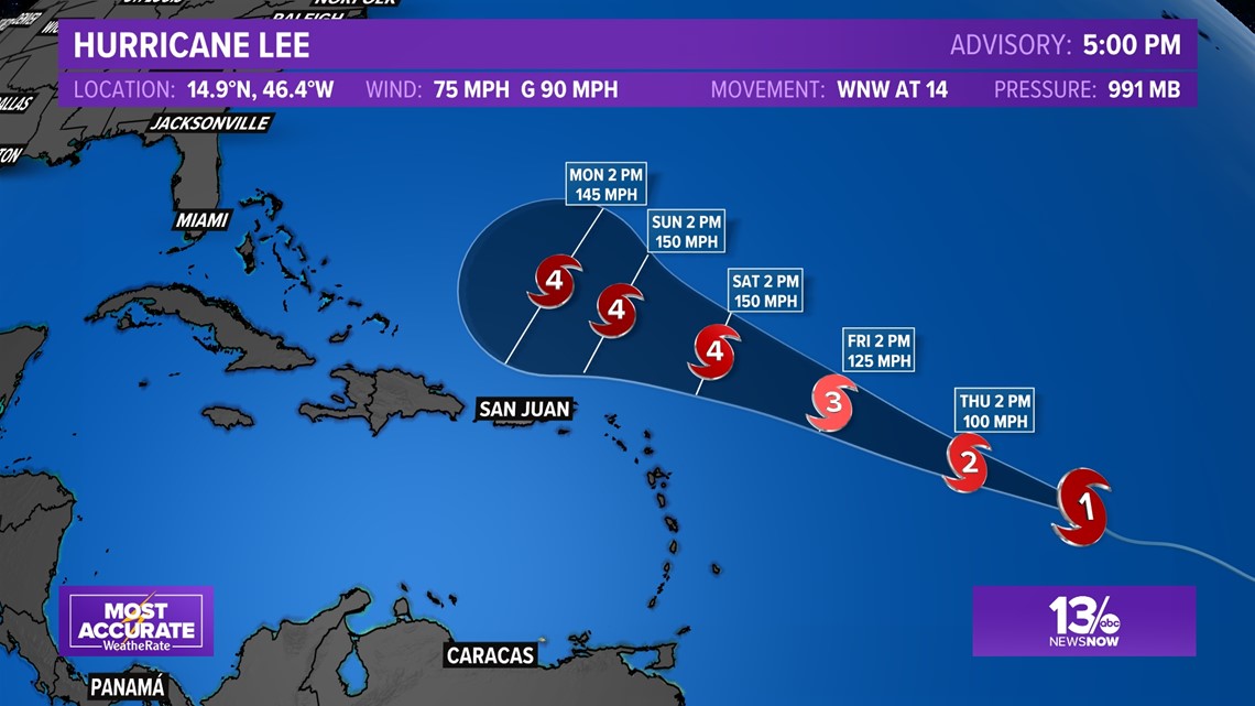 Lee remains a major hurricane | 13newsnow.com